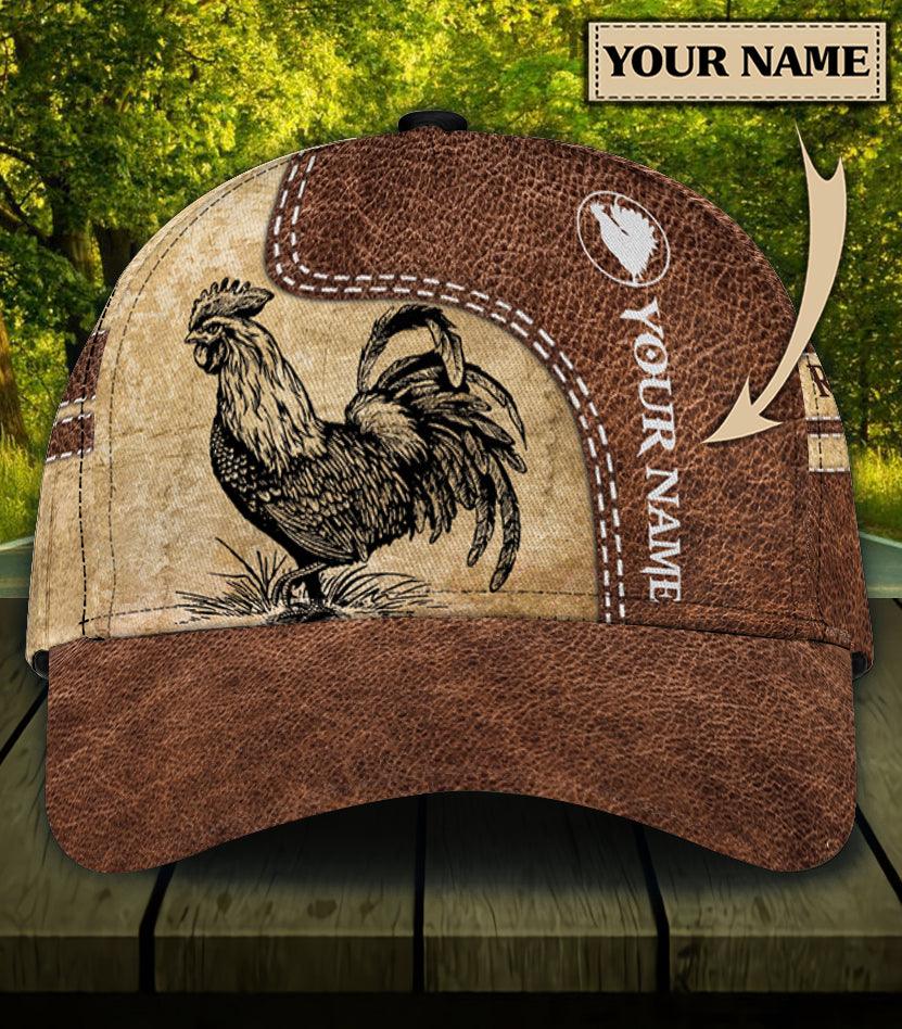 Personalized Chicken Classic Cap, Personalized Gift for Farmers, Cow Lovers, Chicken Lovers Trucker Hats Custom Hats Gifts For Men & Women