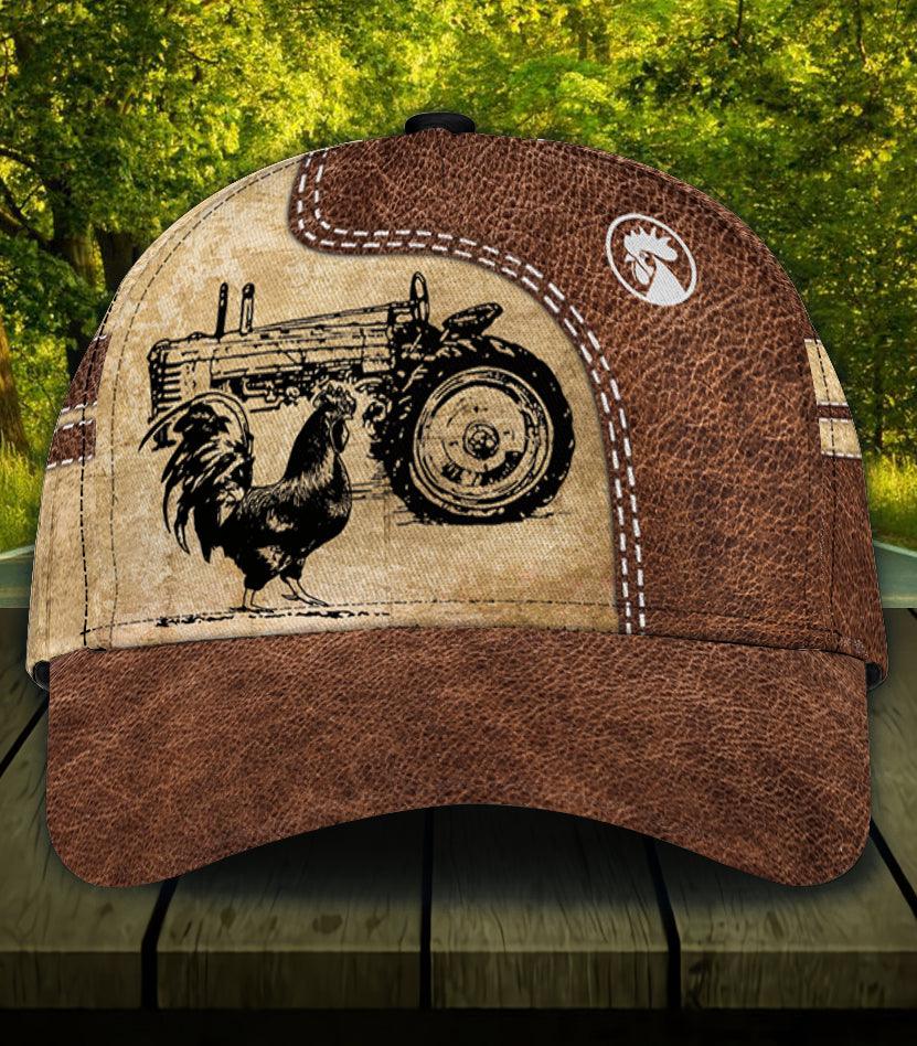 Personalized Chicken Classic Cap, Personalized Gift for Farmers, Cow Lovers, Chicken Lovers Trucker Hats Custom Hats Gifts For Men & Women