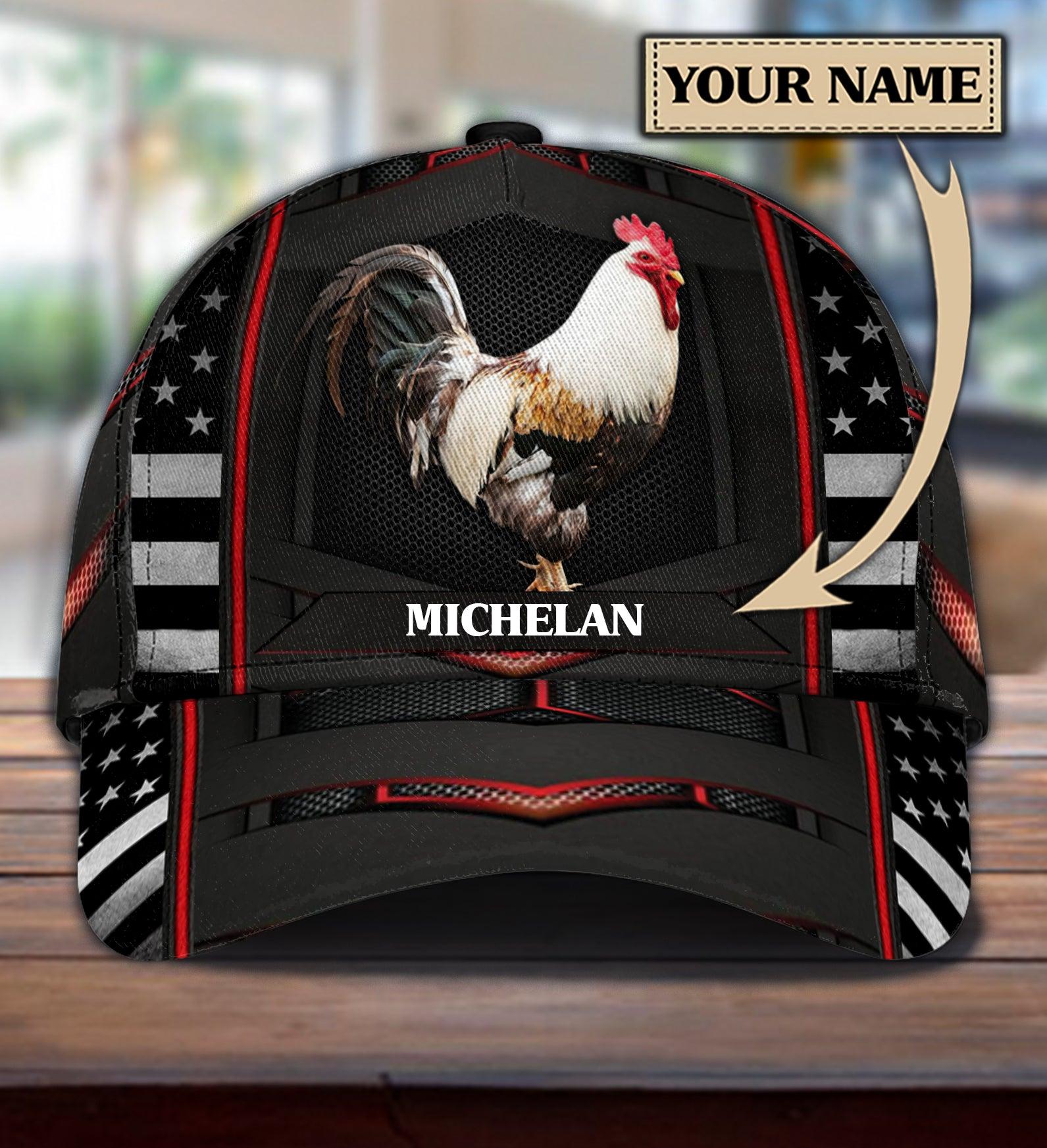 Personalized Chicken Classic Cap, Personalized Gift for Farmers, Cow Lovers, Chicken Lovers Trucker Hats Custom Hats Gifts For Men & Women