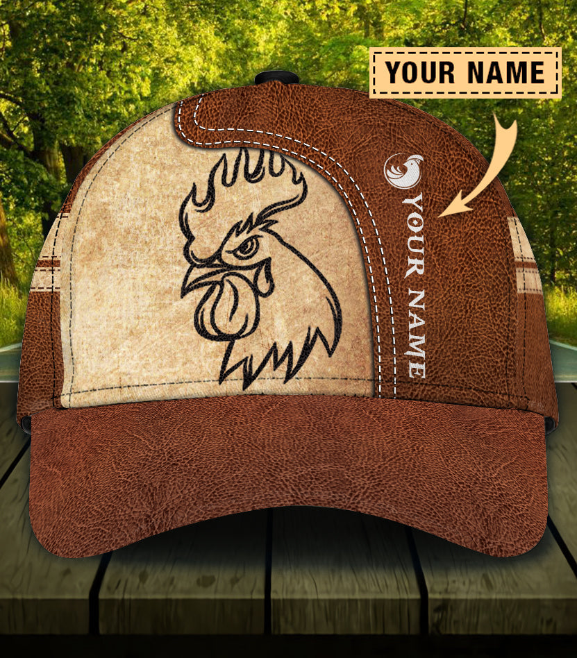 Personalized Chicken Classic Cap, Personalized Gift for Farmers, Cow Lovers, Chicken Lovers Trucker Hats Custom Hats Gifts For Men & Women