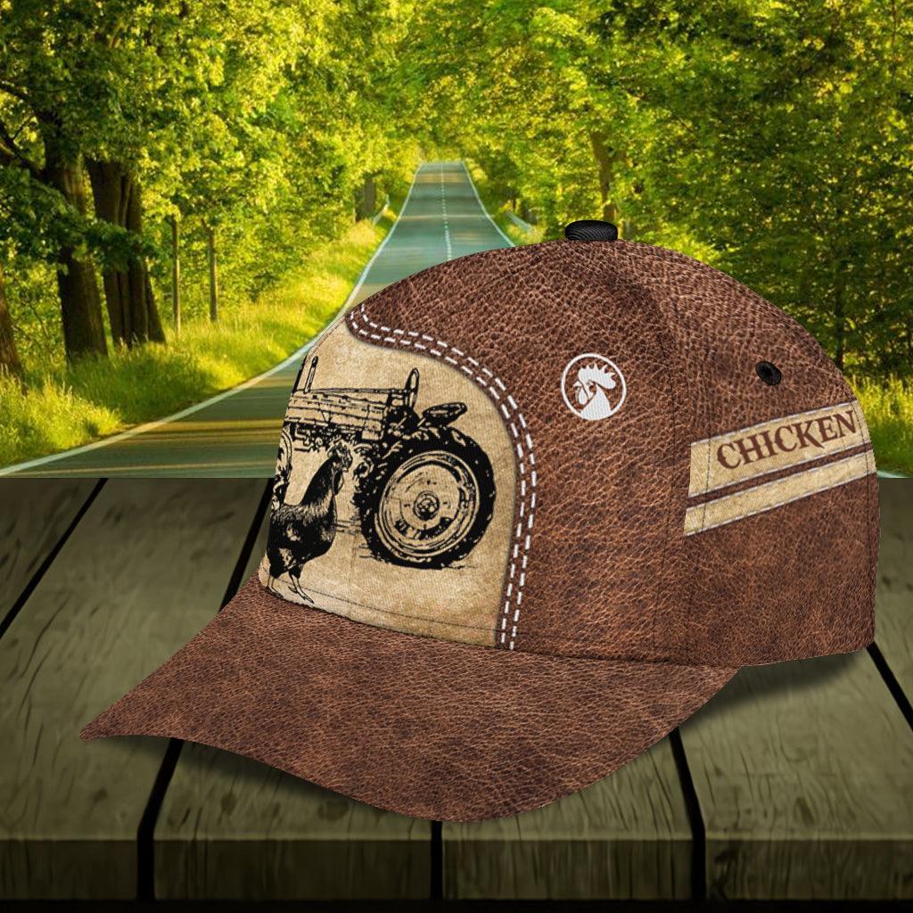 Personalized Chicken Classic Cap, Personalized Gift for Farmers, Cow Lovers, Chicken Lovers Trucker Hats Custom Hats Gifts For Men & Women