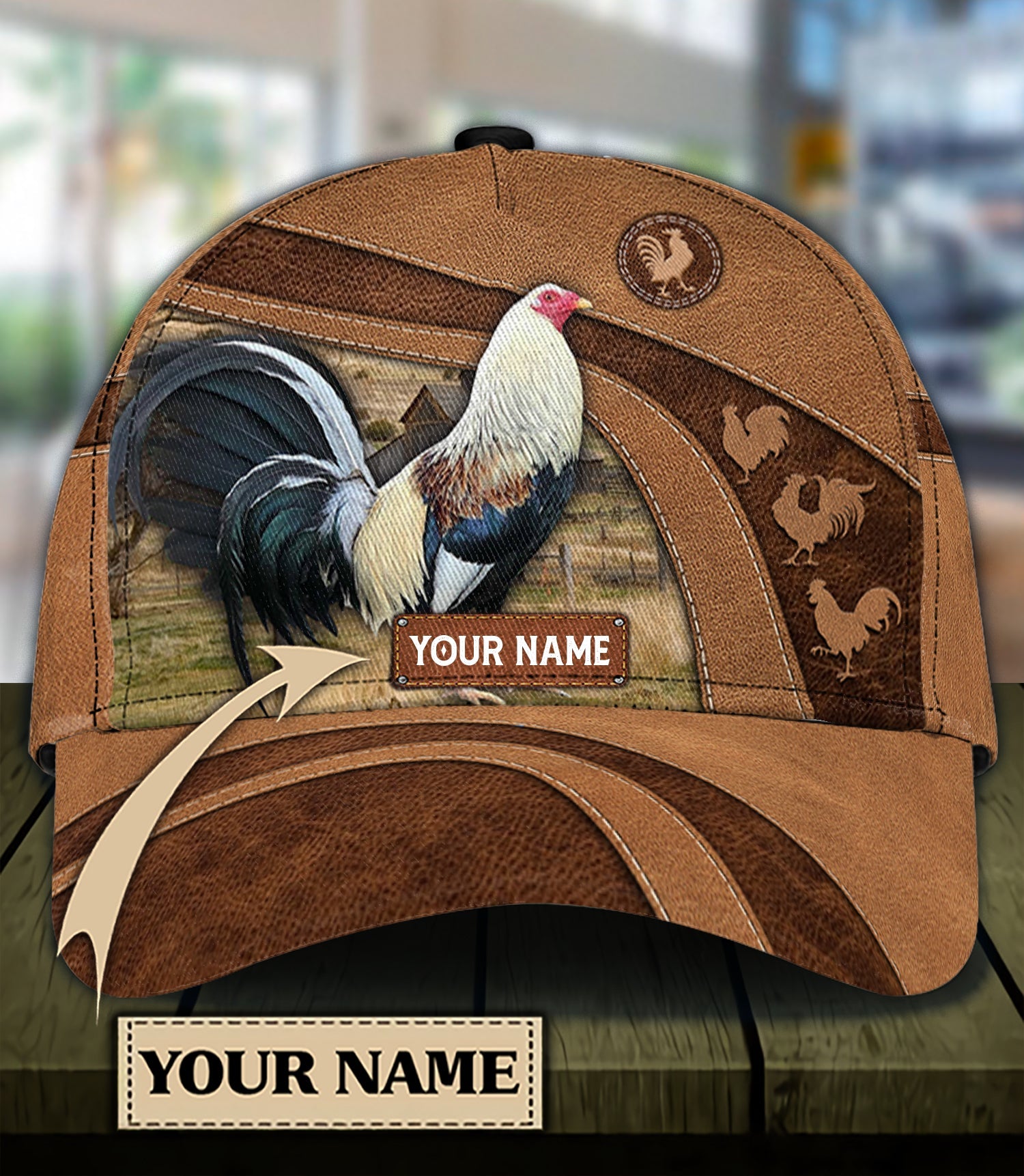 Personalized Chicken Classic Cap, Personalized Gift for Farmers, Cow Lovers, Chicken Lovers Trucker Hats Custom Hats Gifts For Men & Women