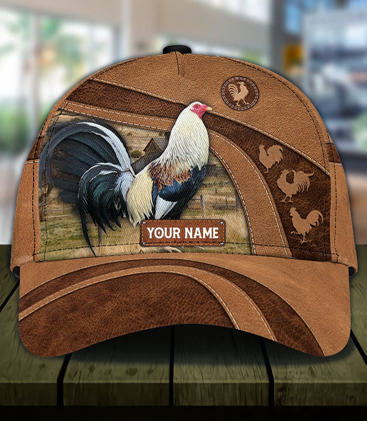 Personalized Chicken Classic Cap, Personalized Gift for Farmers, Cow Lovers, Chicken Lovers Trucker Hats Custom Hats Gifts For Men & Women