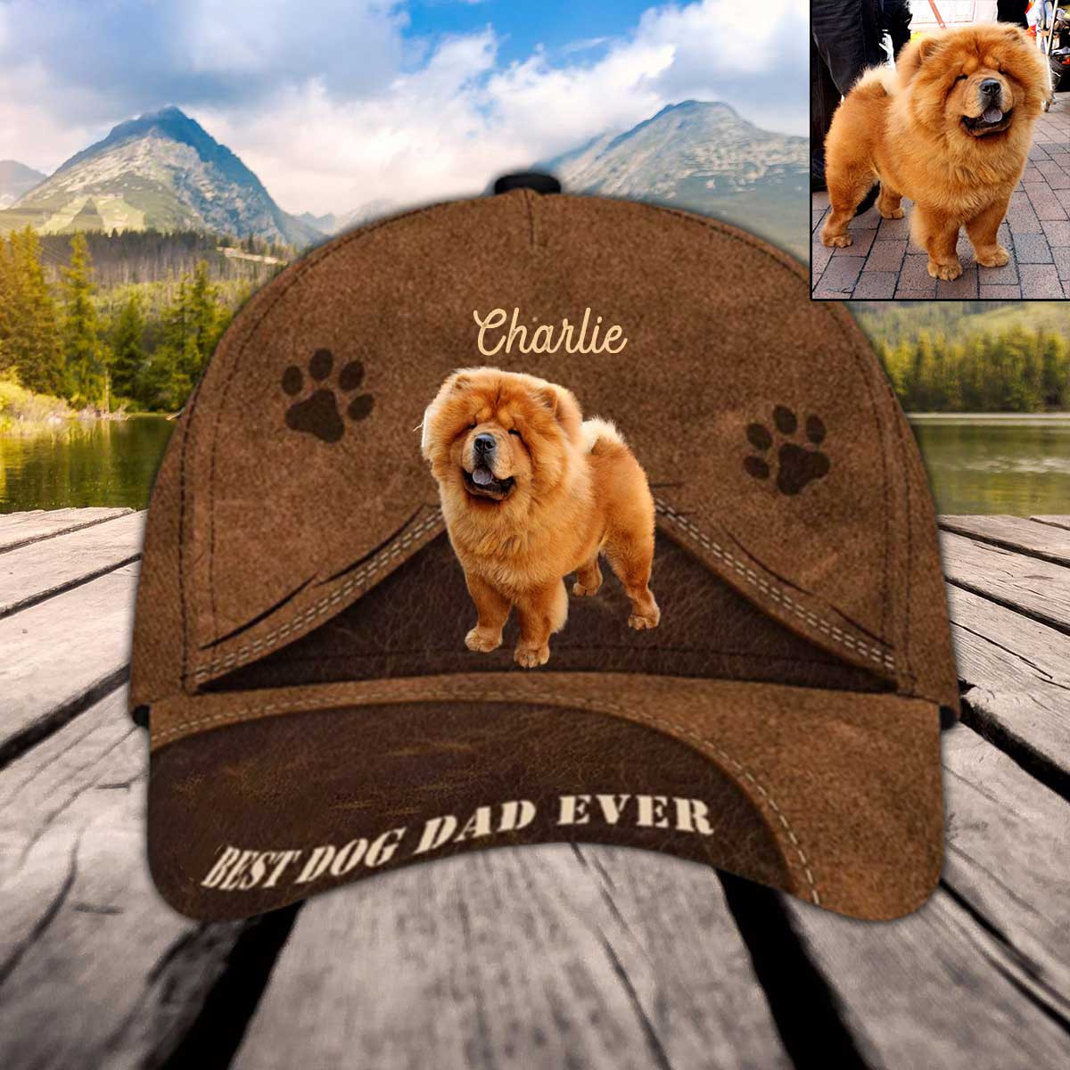 Personalized Chow Chow Hat, Custom Photo Chow Chow Cap for Mom Trucker Hats Custom Hats Gifts For Men & Women