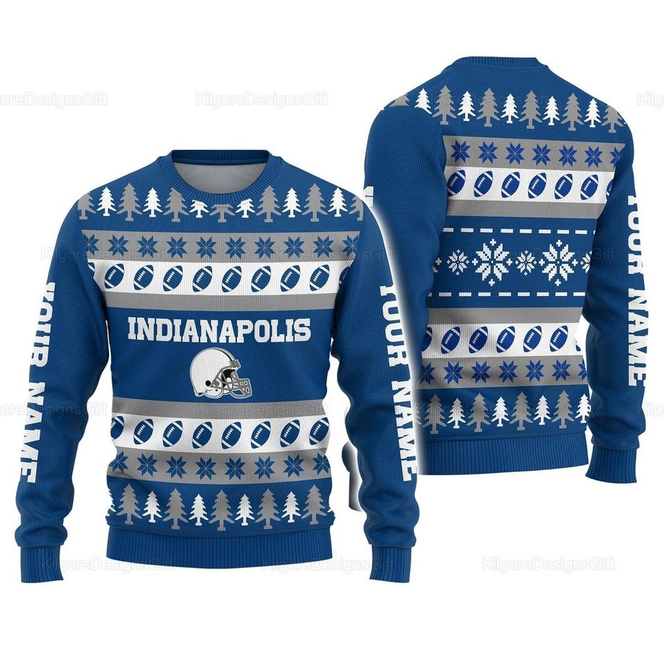 Personalized Christmas Sweater, Indianapolis Christmas Sweater