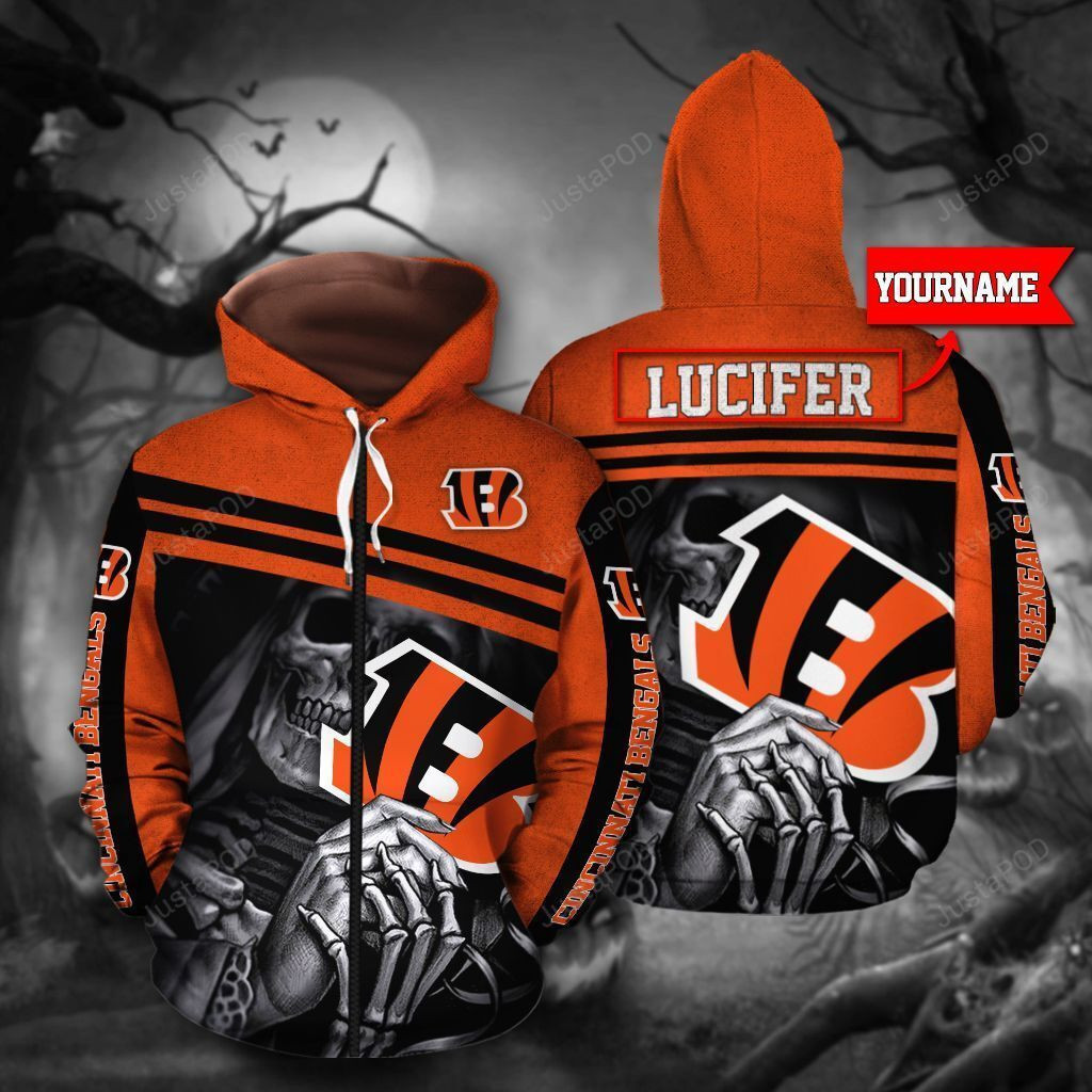 Personalized Cincinnati Bengals 3D All Over Print Hoodie, Zip Hoodie