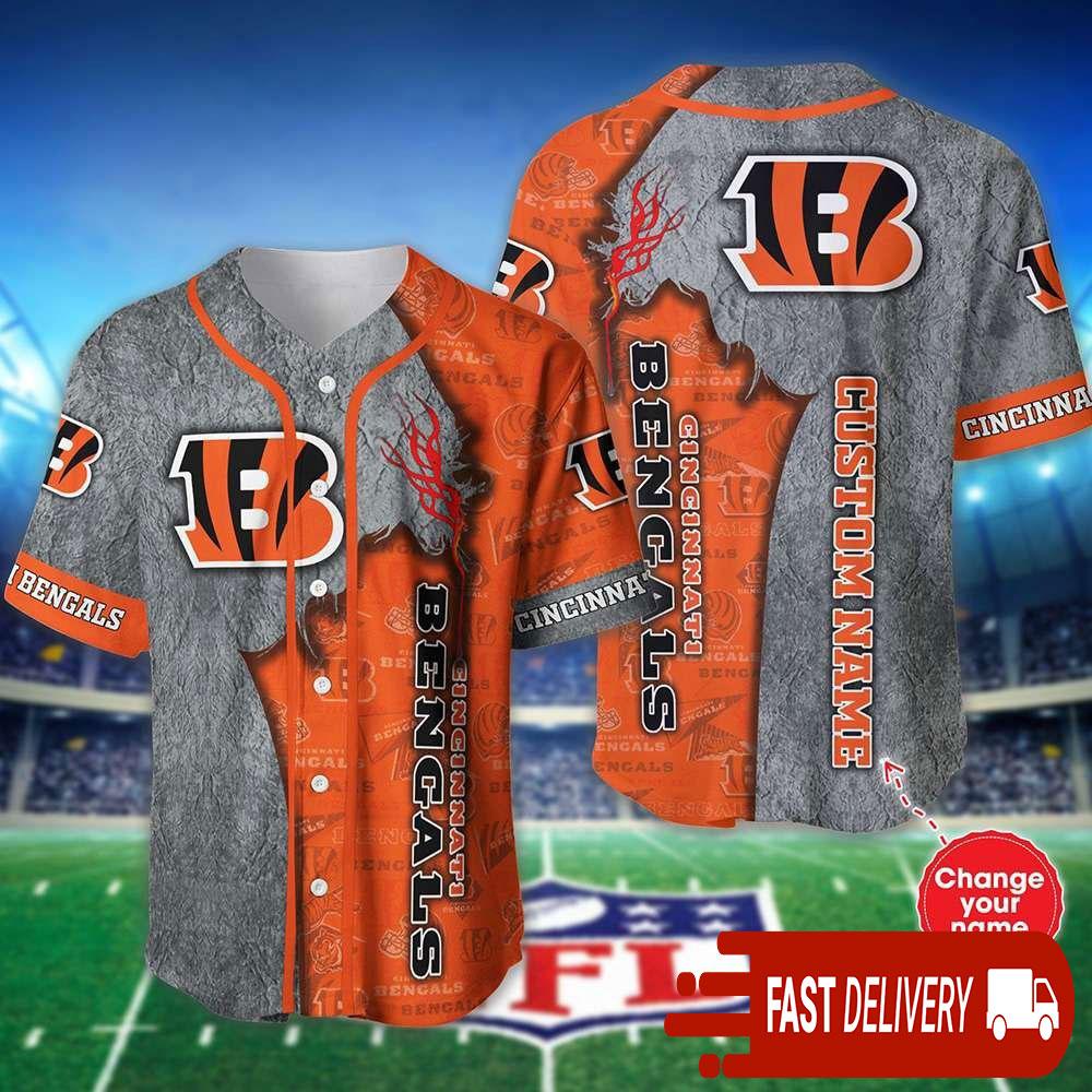 Personalized Cincinnati Bengals Baseball Jersey Shirt NLF Gifts For Fans