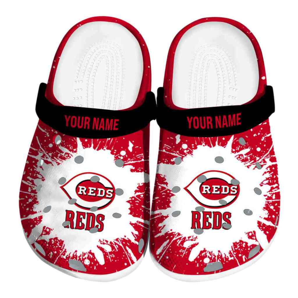 Personalized Cincinnati Reds Splash Art ClogTVC1801184