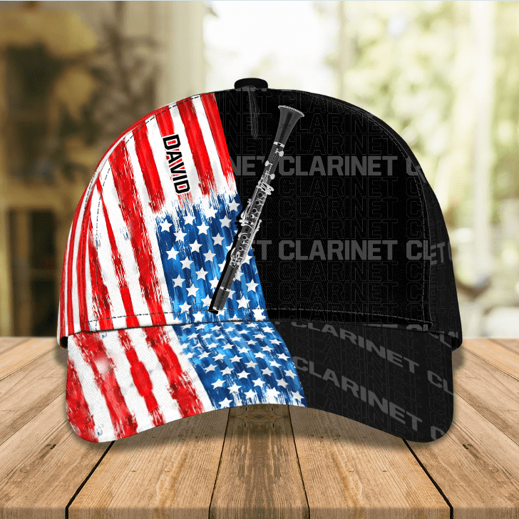 Personalized Clarinet Music Instrument Classic Cap for Men, Women, Clarinet Players Trucker Hats Custom Hats Gifts For Men & Women