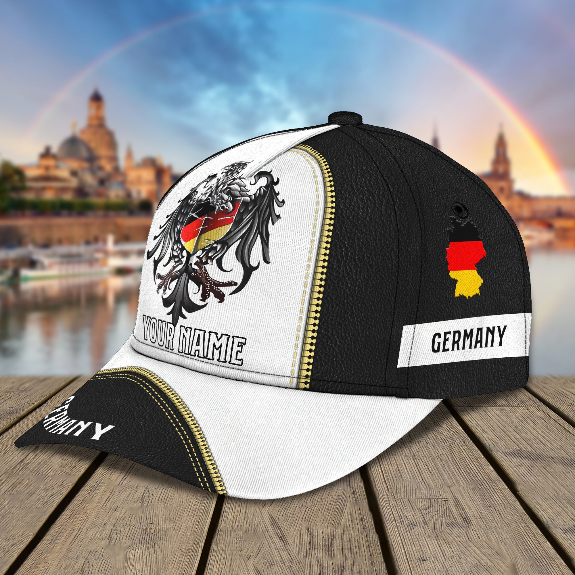 Personalized Classic Cap - Customizable Name - Germany Trucker Hats Custom Hats Gifts For Men & Women