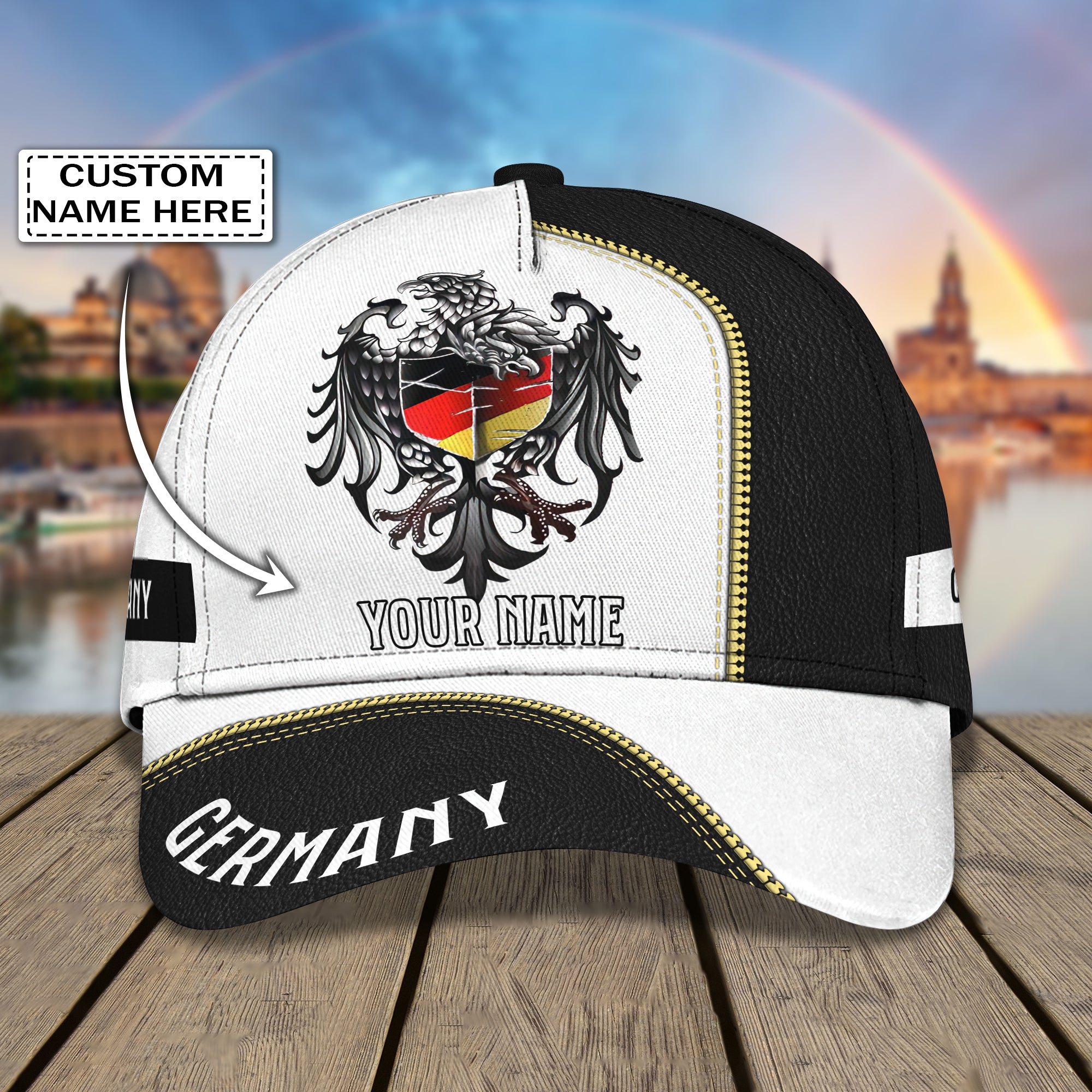 Personalized Classic Cap - Customizable Name - Germany Trucker Hats Custom Hats Gifts For Men & Women