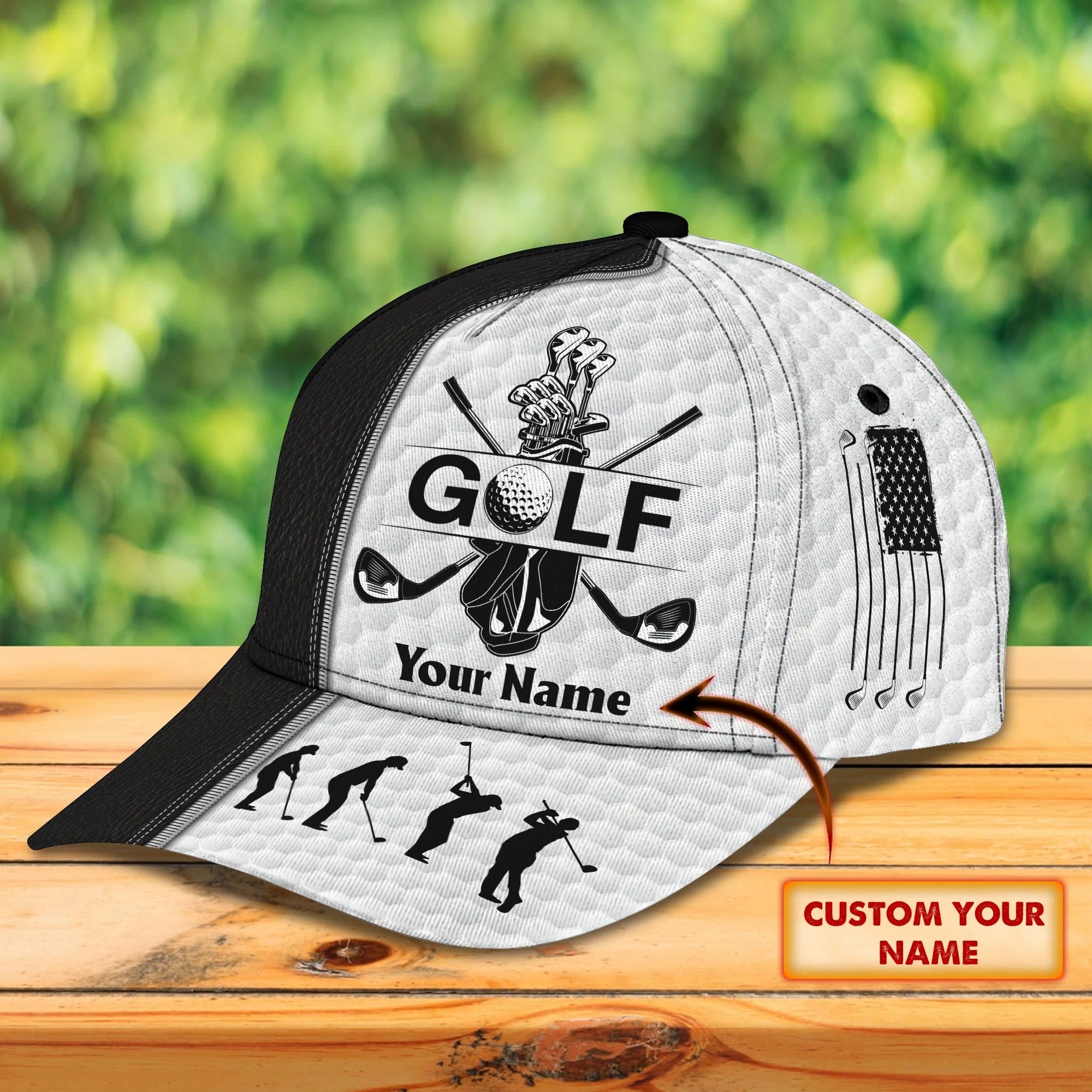 Personalized Classic Cap For Golf Lovers, Baseball Man Cap, Birthday Golfer Man Gifts, Present To Golfer Trucker Hats Custom Hats Gifts For Men & Women