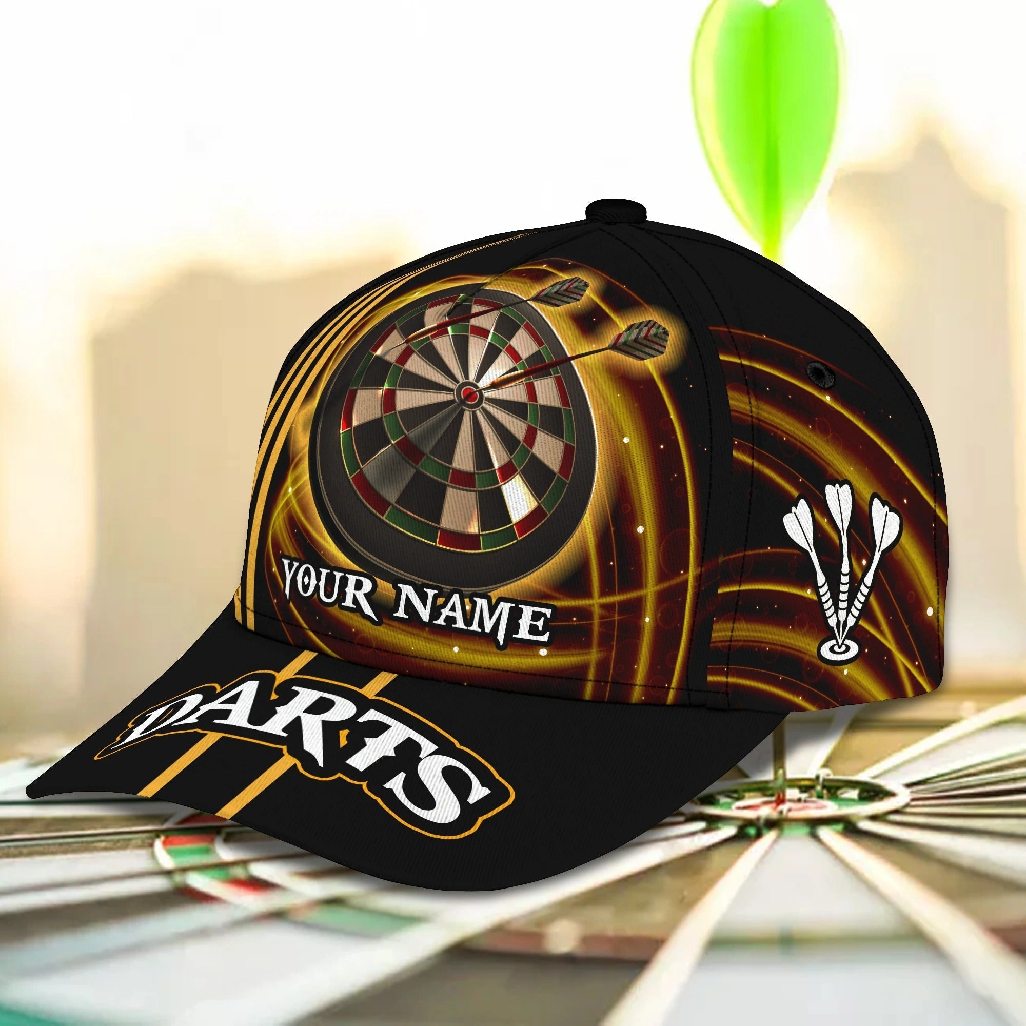 Personalized Classic Dart Cap, Birthday Present To Darter Friend, Dart Lover Cap Hat, Darting Cap Trucker Hats Custom Hats Gifts For Men & Women