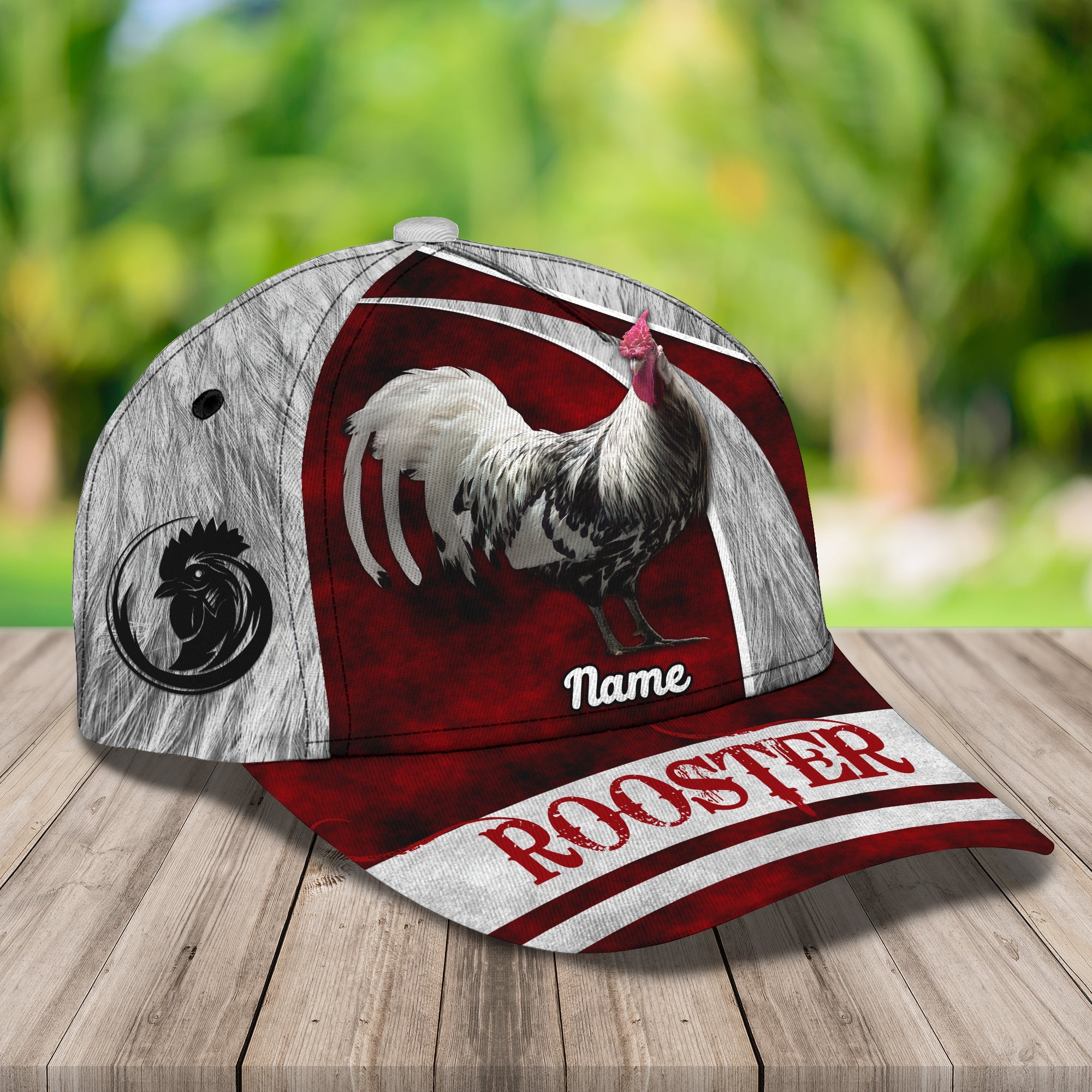 Personalized Classic Rooster Cap - Custom Name  Hat Trucker Hats Custom Hats Gifts For Men & Women