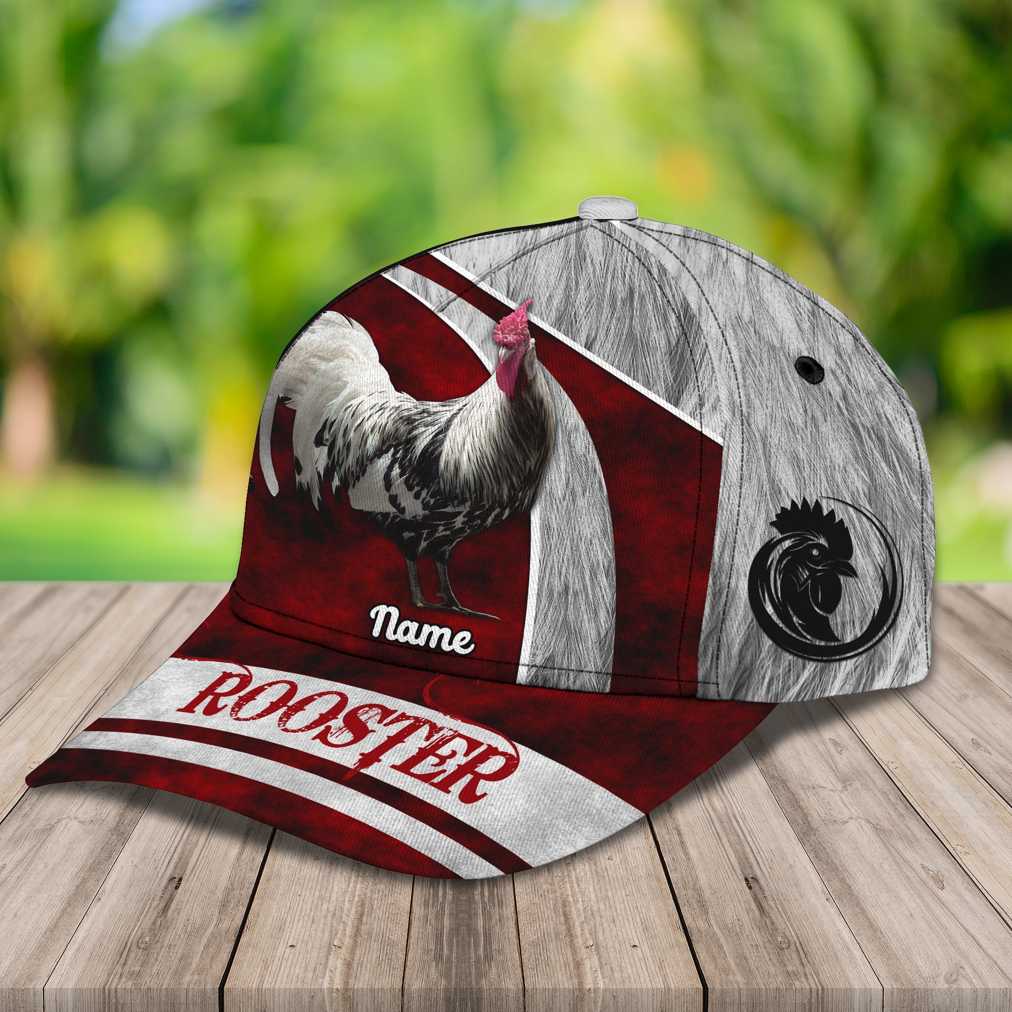 Personalized Classic Rooster Cap - Custom Name  Hat Trucker Hats Custom Hats Gifts For Men & Women