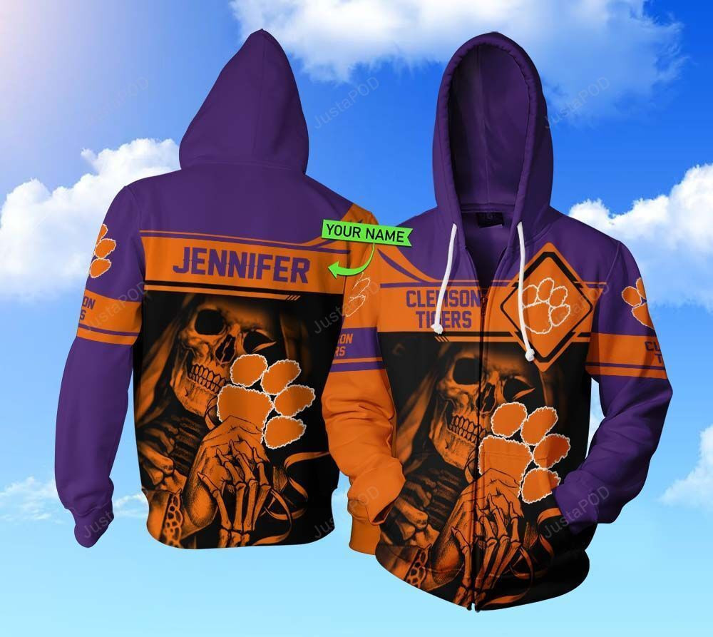 Personalized Clemson Tigers 3D All Over Print Hoodie, Zip Hoodie