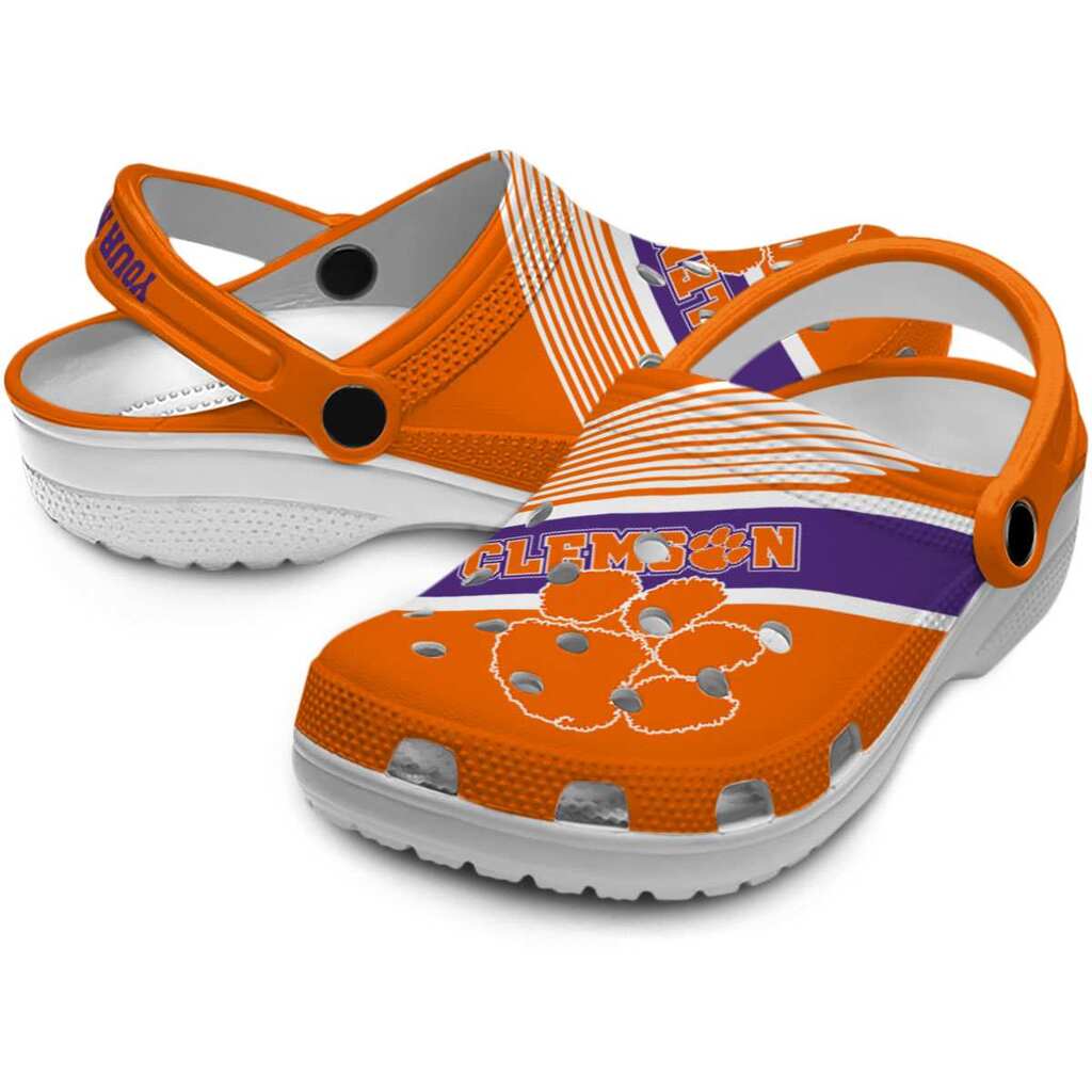 Personalized Clemson Tigers Vibrant Dual-Tone ClogTVC180102 - Image 3