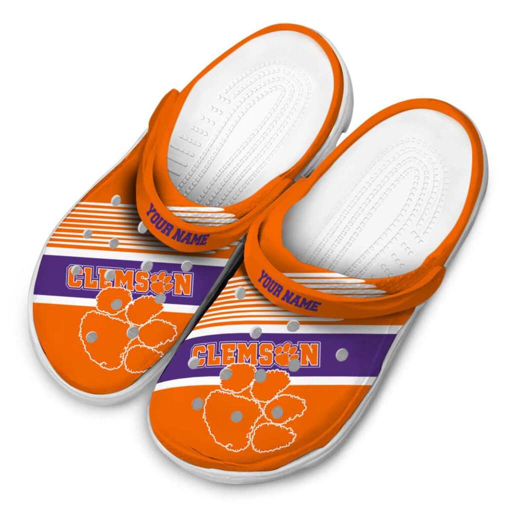 Personalized Clemson Tigers Vibrant Dual-Tone ClogTVC180102 - Image 4