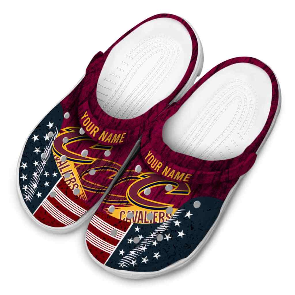 Personalized Cleveland Cavaliers Star-Spangled Side Pattern ClogTVC1801916 - Image 4