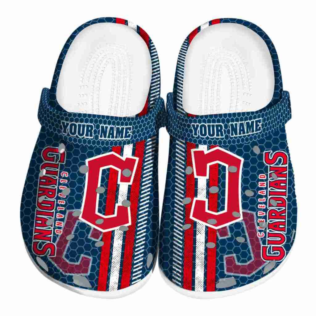 Personalized Cleveland Guardians Contrasting Stripes ClogTVC180107
