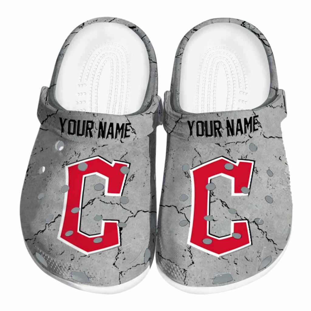 Personalized Cleveland Guardians Cracked Texture ClogTVC180107