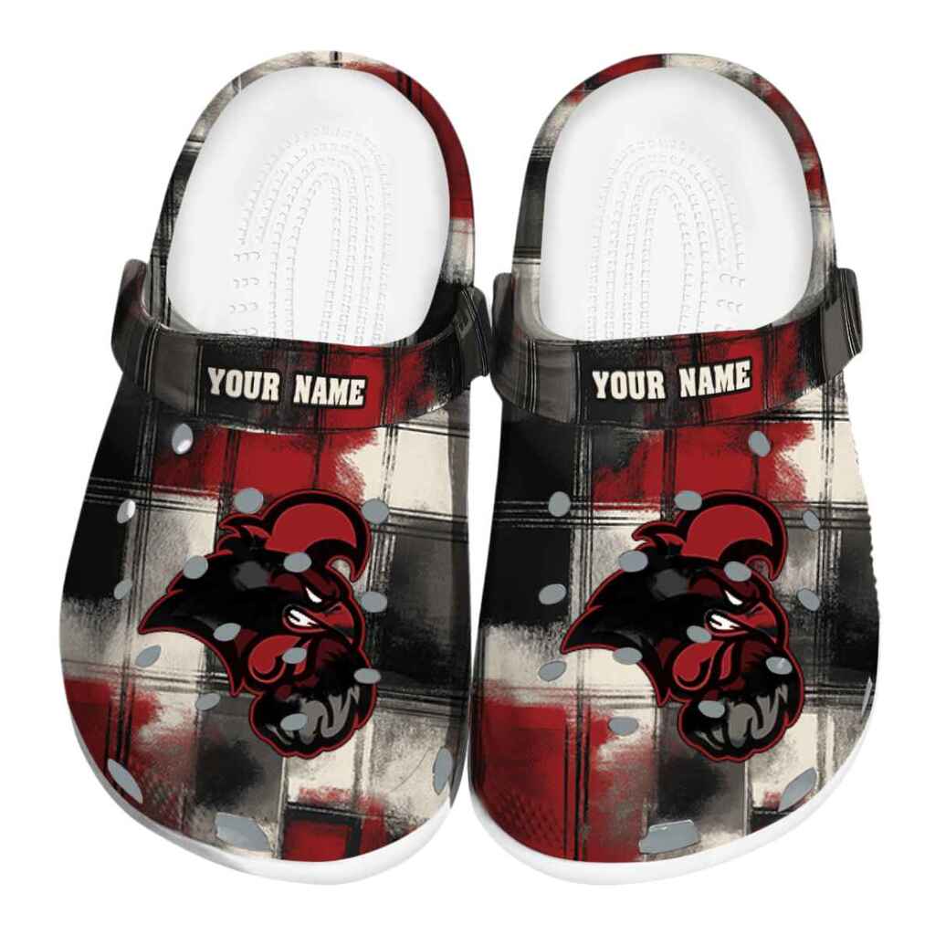 Personalized Coastal Carolina Chanticleers Plaid Fusion ClogTVC1801754