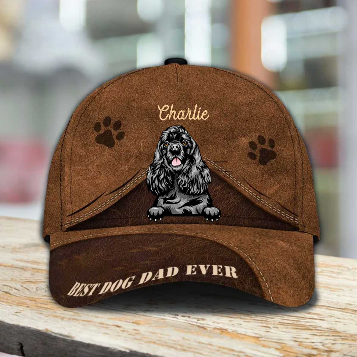 Personalized Cocker Spaniel Hat, Custom Photo Cocker Spaniel Cap 3D for Mom Trucker Hats Custom Hats Gifts For Men & Women