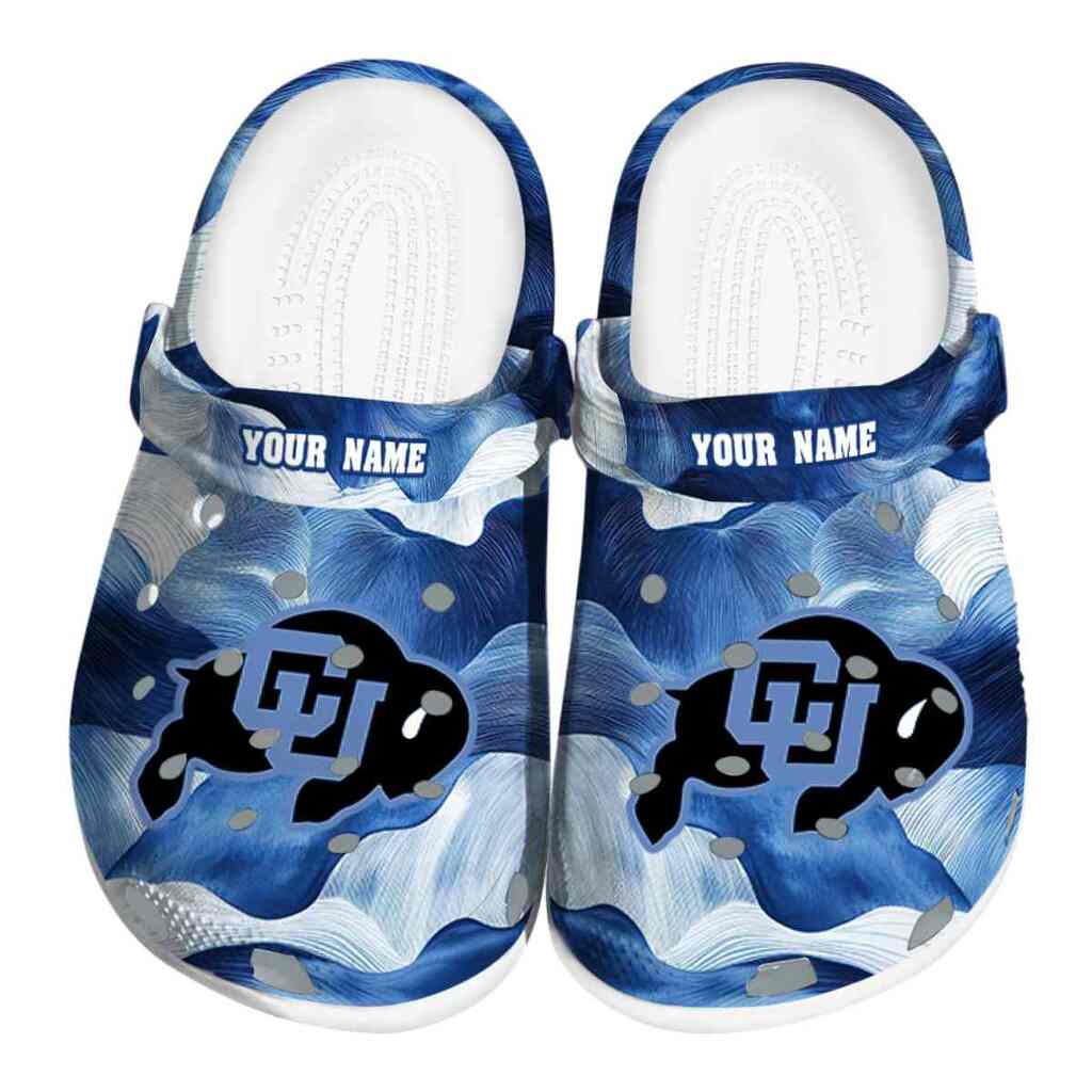 Personalized Colorado Buffaloes Ocean Waves ClogTVC1801756