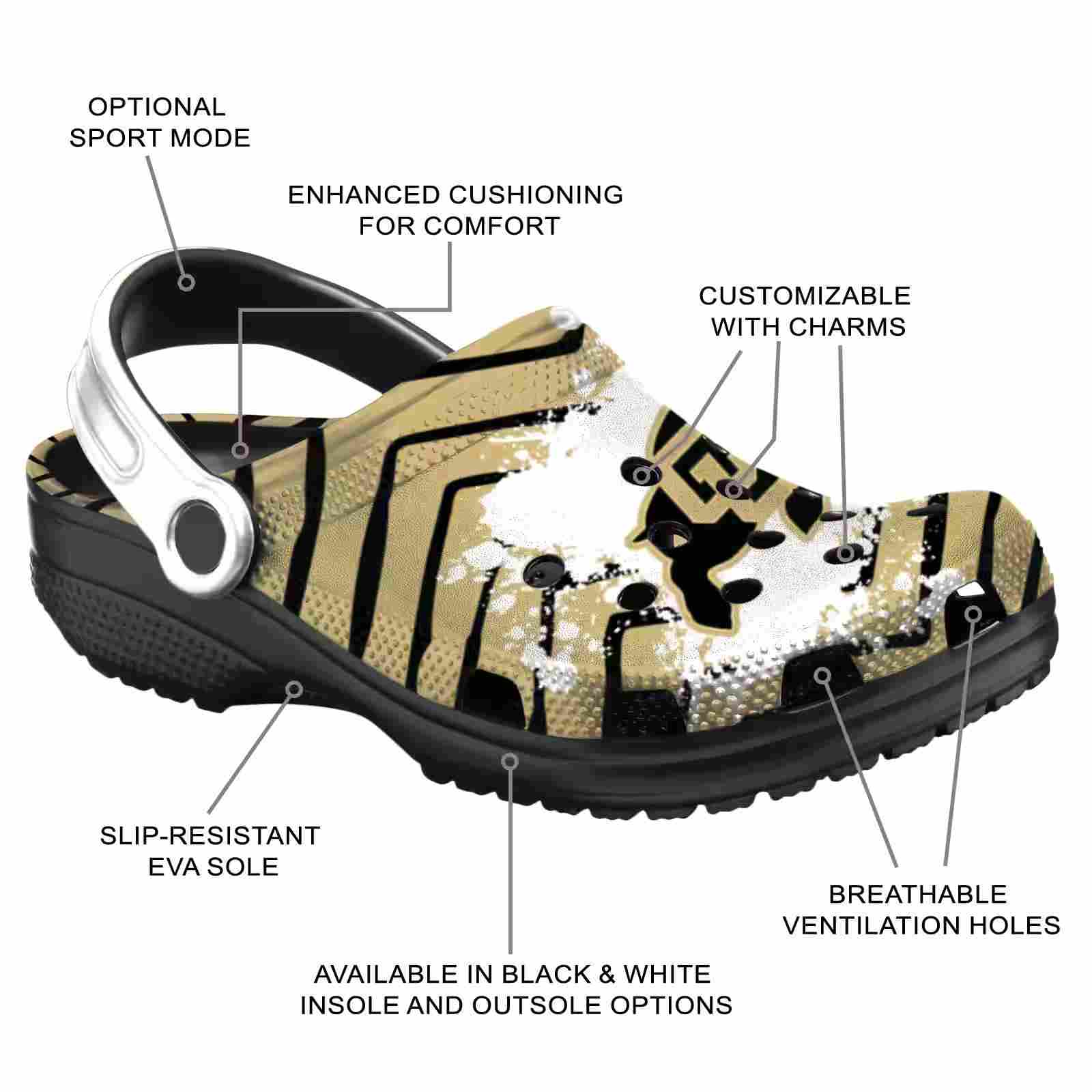 Personalized Colorado Buffaloes Zigzag Paint Burst ClogTVC1801779 - Image 5