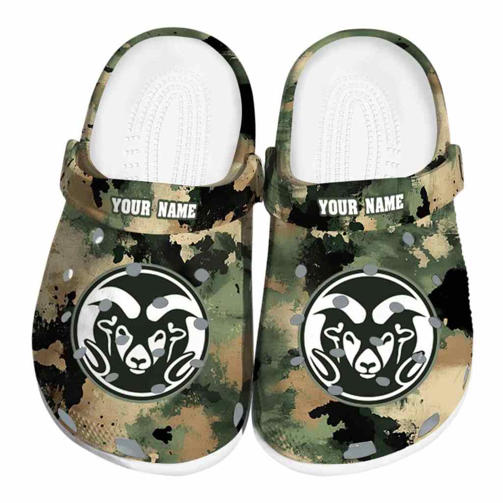 Personalized Colorado State Rams Camouflage Craze ClogTVC1801757