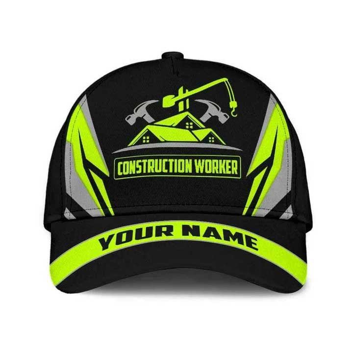 Personalized Construction Worker Tool Classic Cap for Men, Husband Hat Trucker Hats Custom Hats Gifts For Men & Women