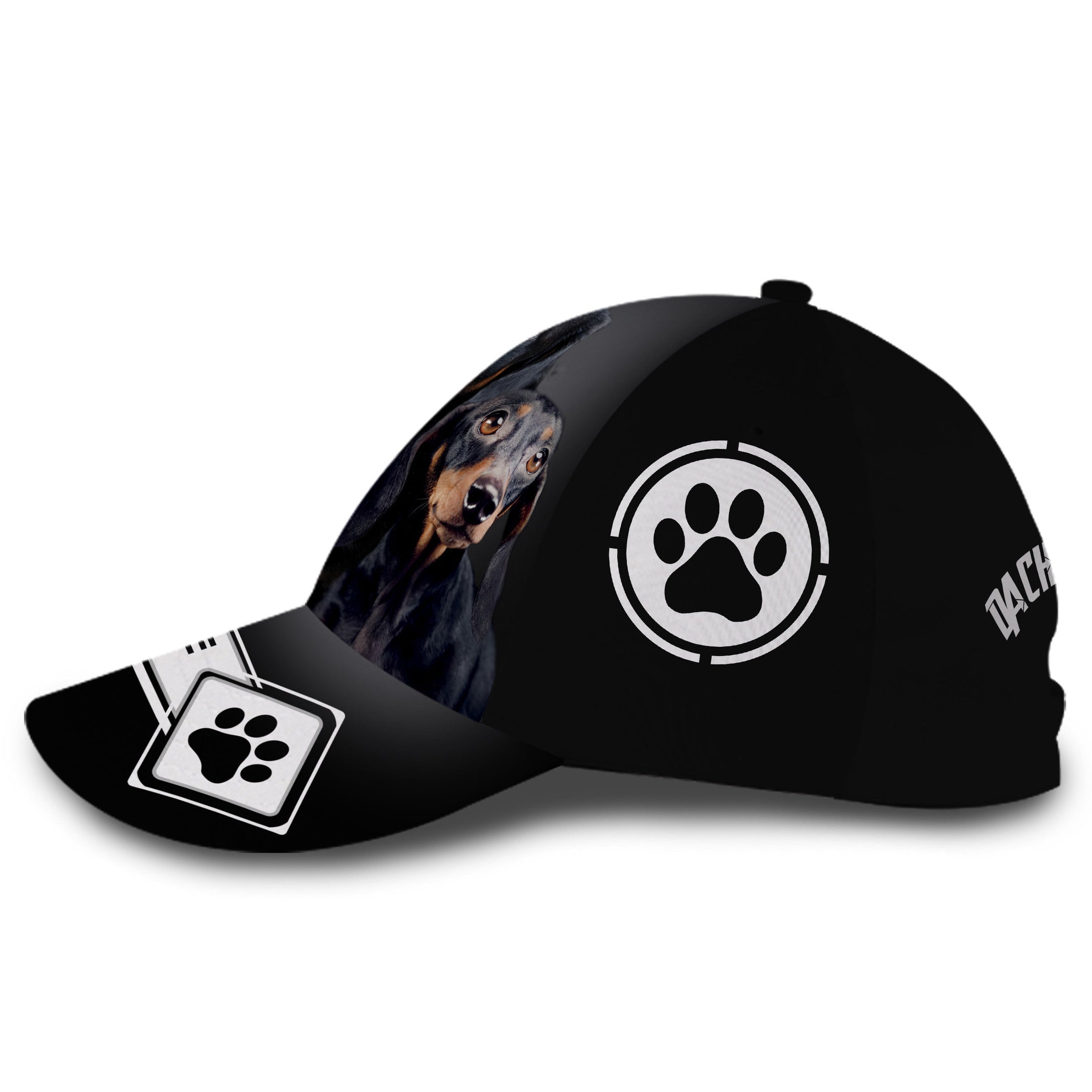 Personalized Cool Dachshund Dog Hat Classic Cap Trucker Hats Custom Hats Gifts For Men & Women
