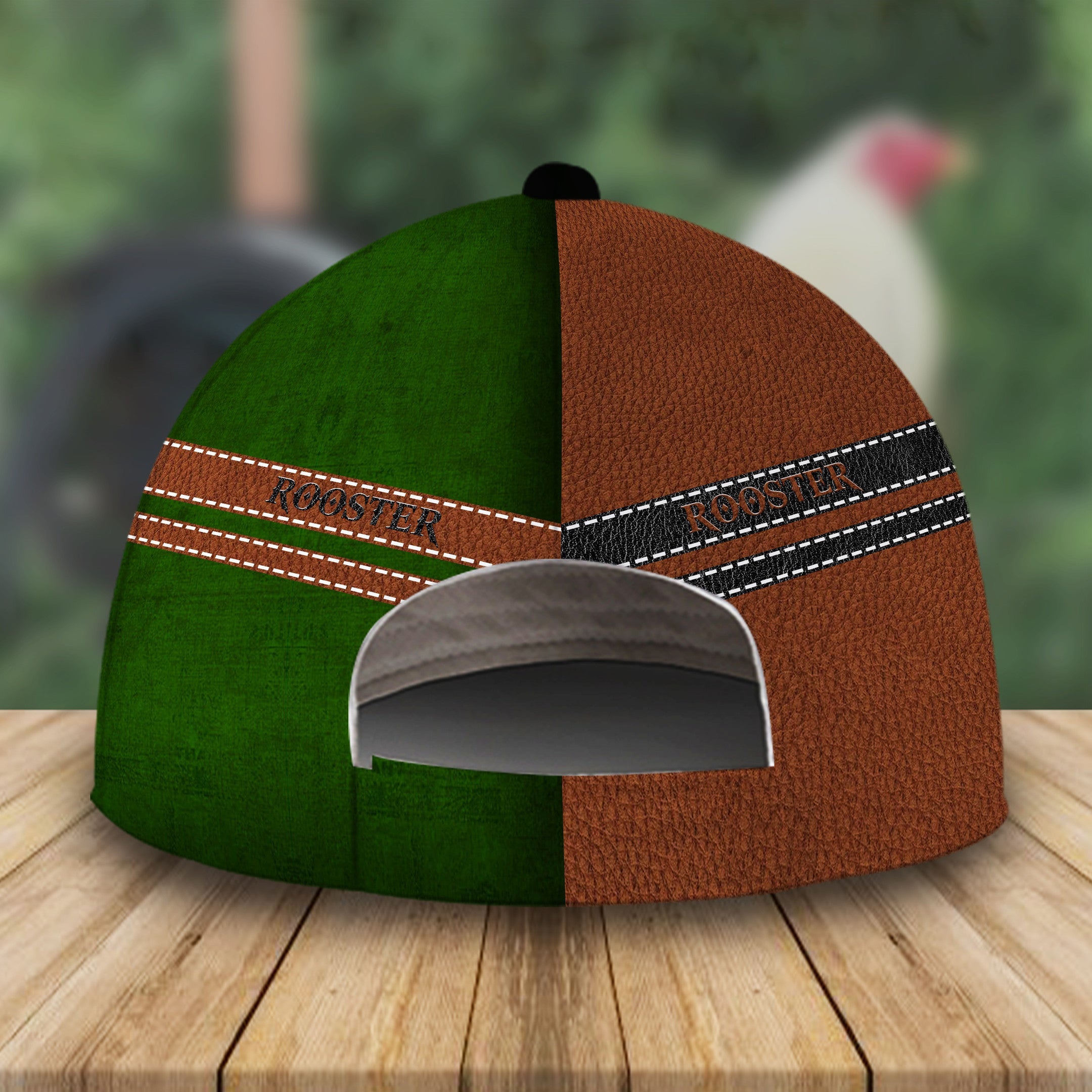 Personalized Cool Rooster Leather Hat Classic Cap MT107080Pb Trucker Hats Custom Hats Gifts For Men & Women