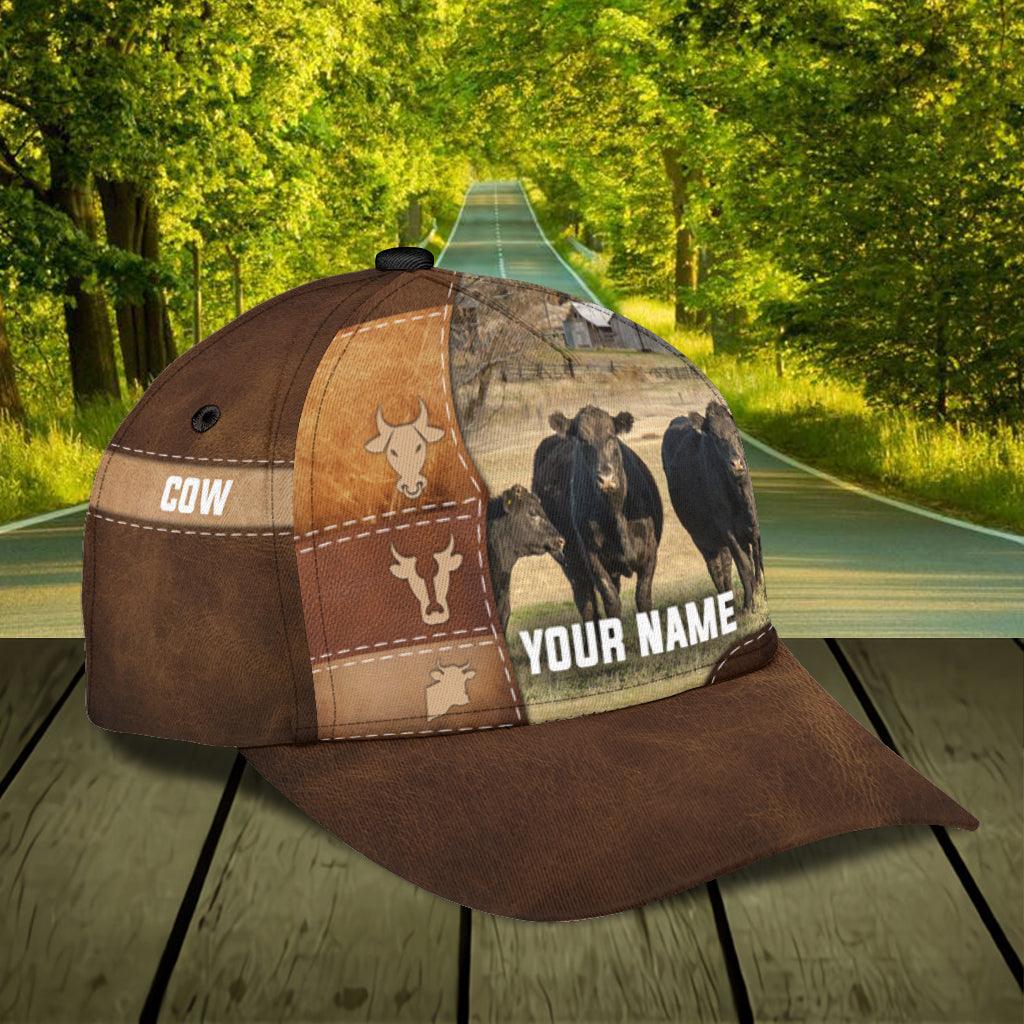 Personalized Cow Classic Cap, Personalized Gift for Farmers, Cow Lovers, Chicken Lovers Trucker Hats Custom Hats Gifts For Men & Women