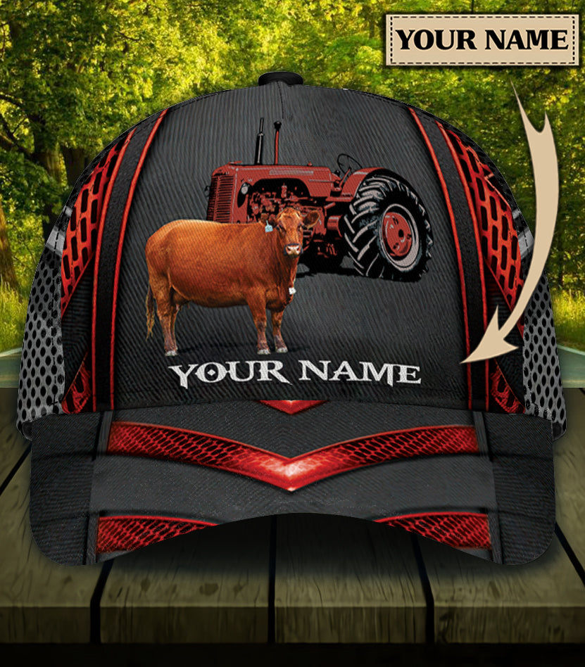 Personalized Cow Classic Cap, Personalized Gift for Farmers, Cow Lovers, Chicken Lovers Trucker Hats Custom Hats Gifts For Men & Women