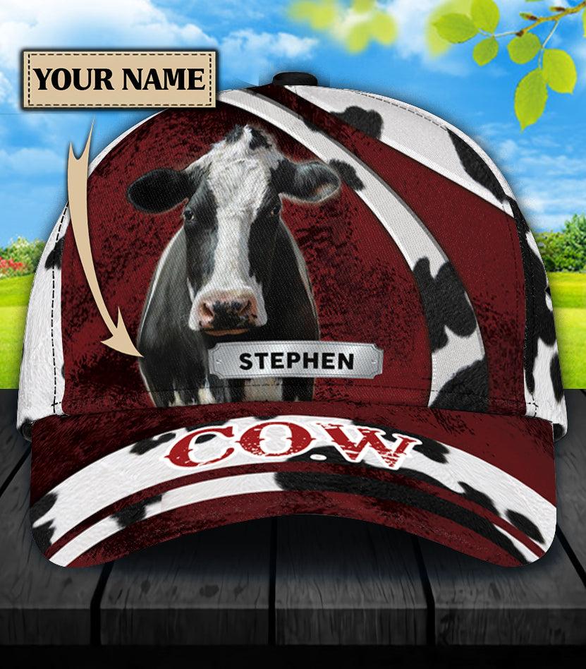 Personalized Cow Classic Cap, Personalized Gift for Farmers, Cow Lovers, Chicken Lovers Trucker Hats Custom Hats Gifts For Men & Women