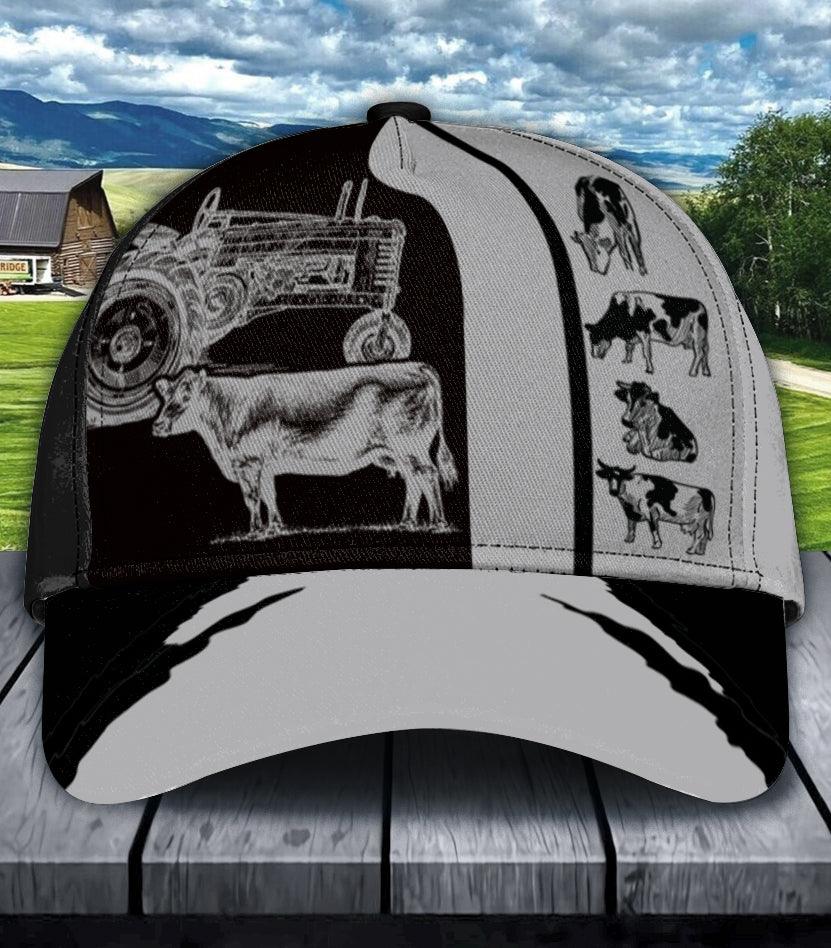 Personalized Cow Classic Cap, Personalized Gift for Farmers, Cow Lovers, Chicken Lovers Trucker Hats Custom Hats Gifts For Men & Women