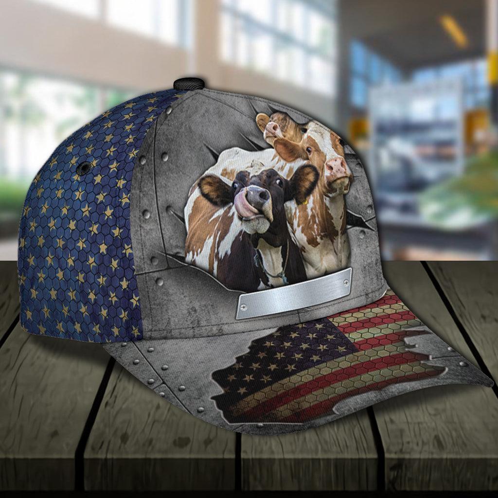 Personalized Cow Classic Cap, Personalized Gift for Farmers, Cow Lovers, Chicken Lovers Trucker Hats Custom Hats Gifts For Men & Women