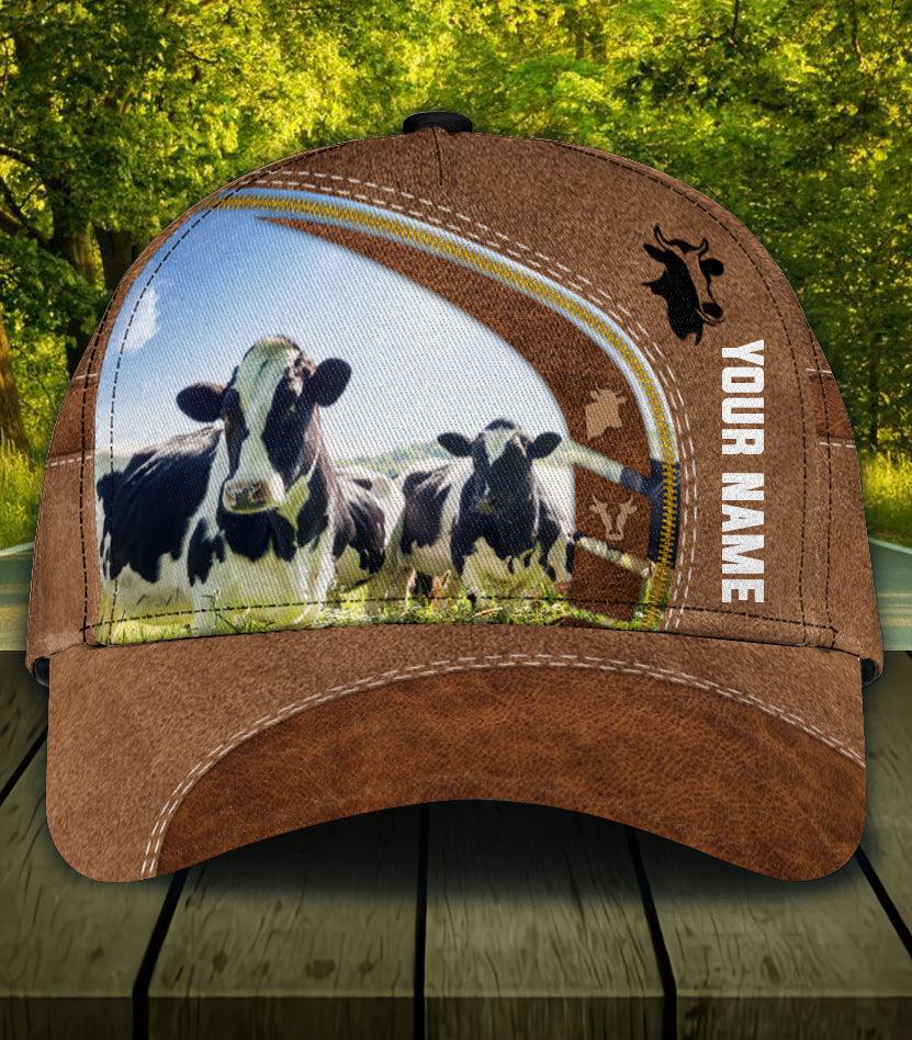 Personalized Cow Classic Cap, Personalized Gift for Farmers, Cow Lovers, Chicken Lovers Trucker Hats Custom Hats Gifts For Men & Women