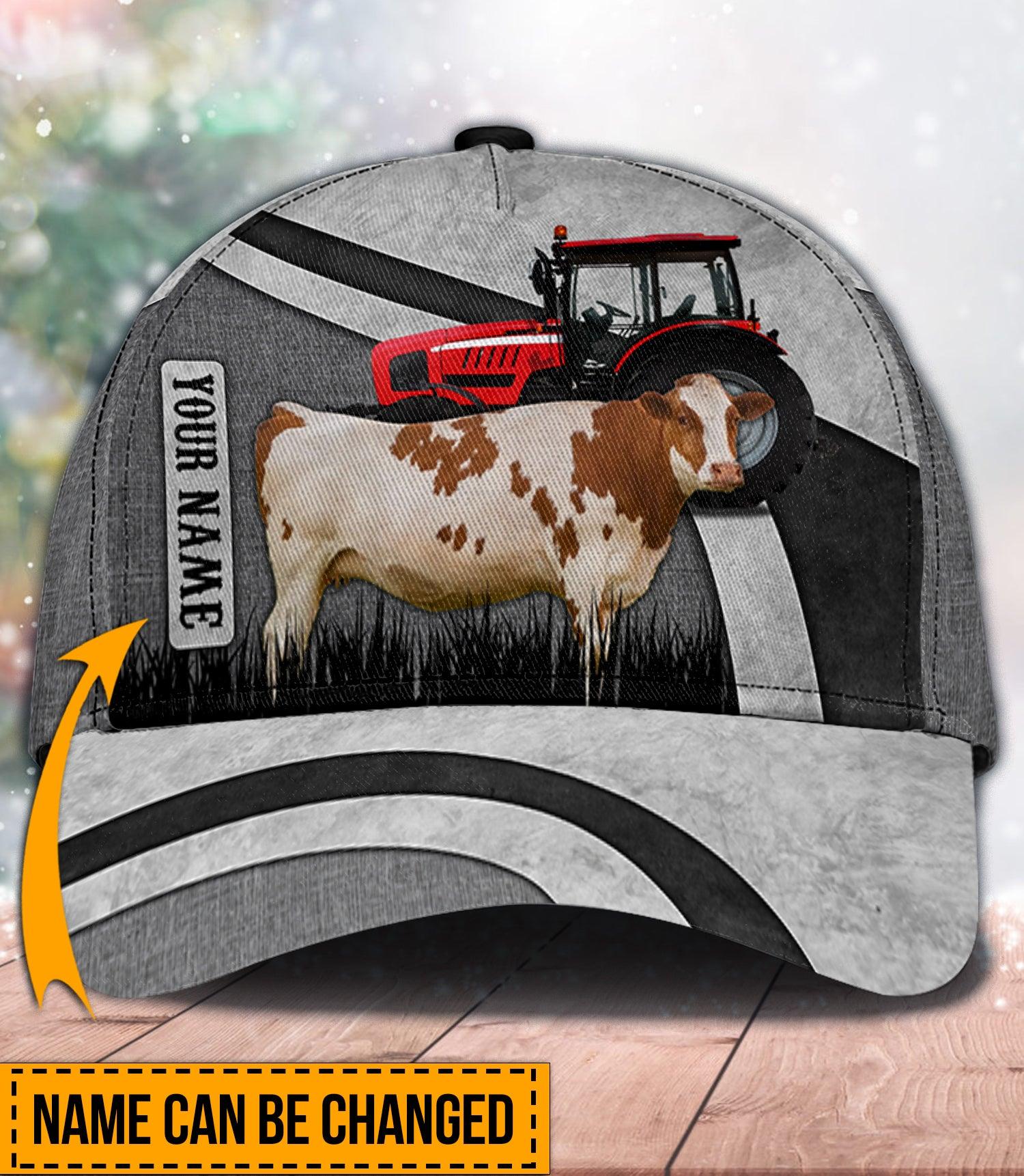 Personalized Cow Classic Cap, Personalized Gift for Farmers, Cow Lovers, Chicken Lovers Trucker Hats Custom Hats Gifts For Men & Women