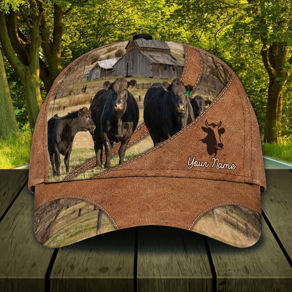 Personalized Cow Classic Cap, Personalized Gift for Farmers, Cow Lovers, Chicken Lovers Trucker Hats Custom Hats Gifts For Men & Women