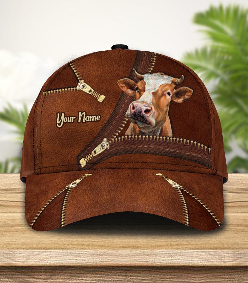 Personalized Cow Classic Cap, Personalized Gift for Farmers, Cow Lovers, Chicken Lovers Trucker Hats Custom Hats Gifts For Men & Women