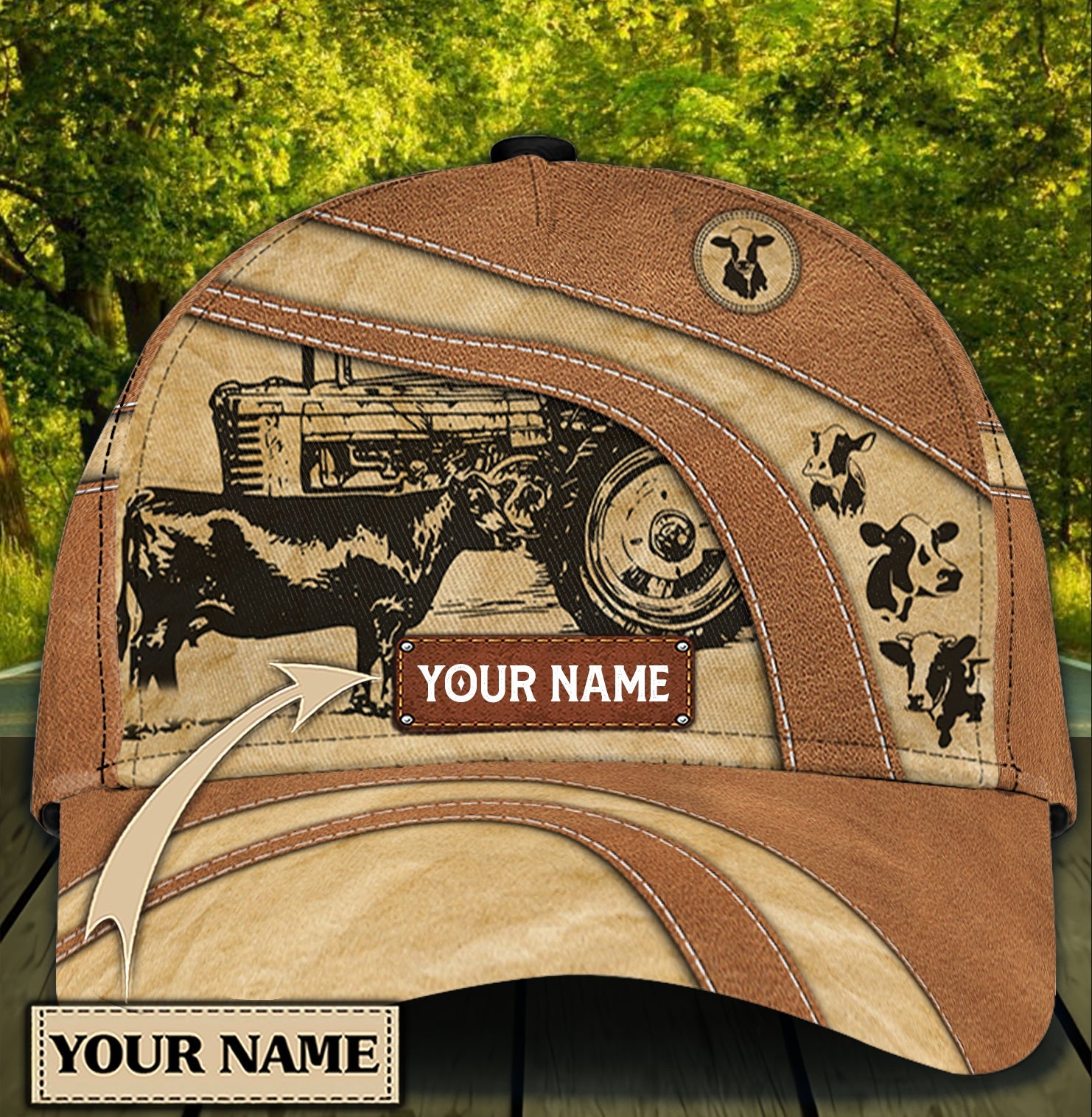 Personalized Cow Classic Cap, Personalized Gift for Farmers, Cow Lovers, Chicken Lovers Trucker Hats Custom Hats Gifts For Men & Women
