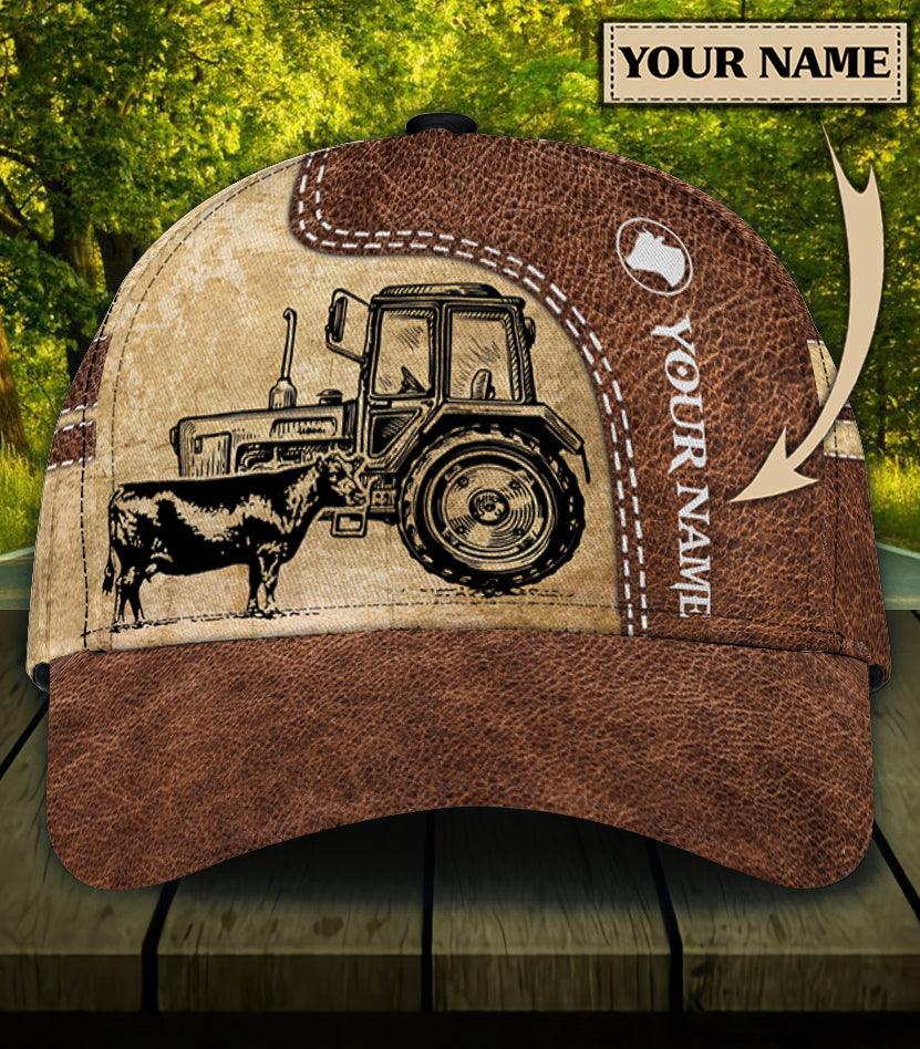 Personalized Cow Classic Cap, Personalized Gift for Farmers, Cow Lovers, Chicken Lovers Trucker Hats Custom Hats Gifts For Men & Women