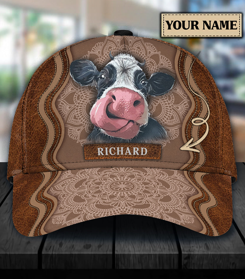 Personalized Cow Classic Cap, Personalized Gift for Farmers, Cow Lovers, Chicken Lovers Trucker Hats Custom Hats Gifts For Men & Women