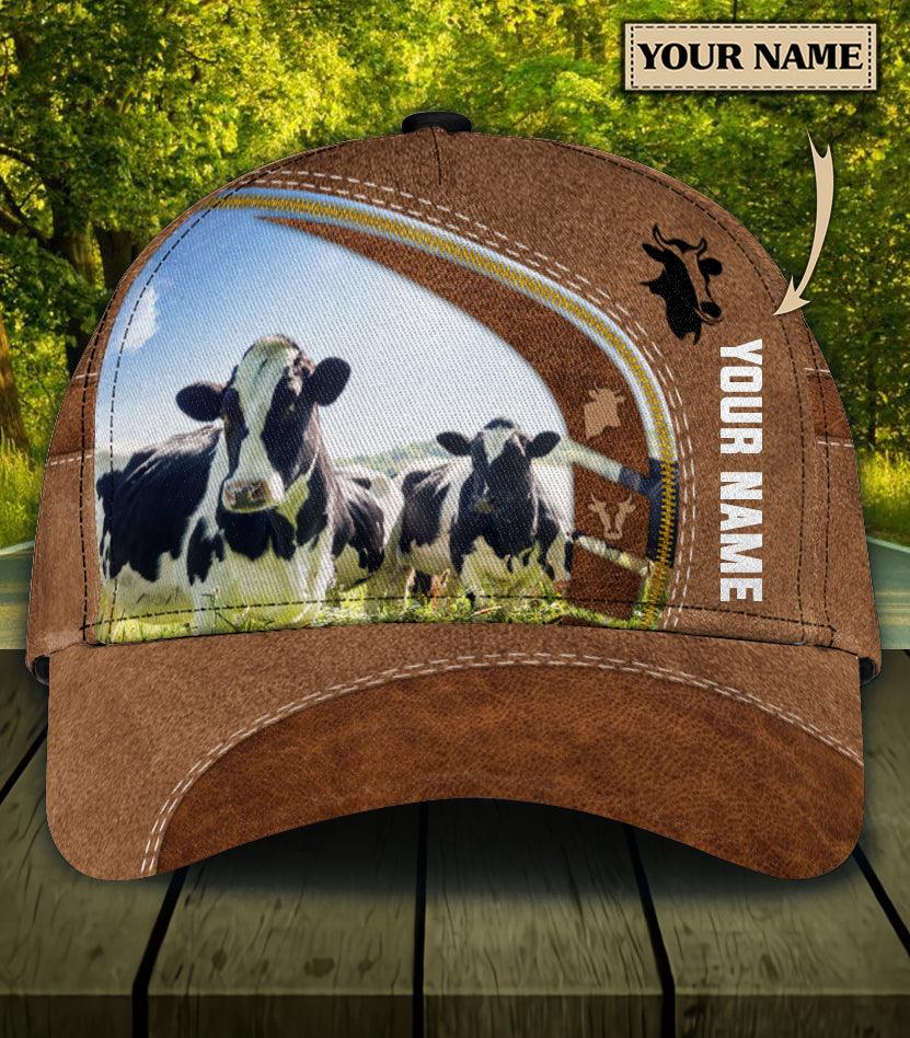 Personalized Cow Classic Cap, Personalized Gift for Farmers, Cow Lovers, Chicken Lovers Trucker Hats Custom Hats Gifts For Men & Women