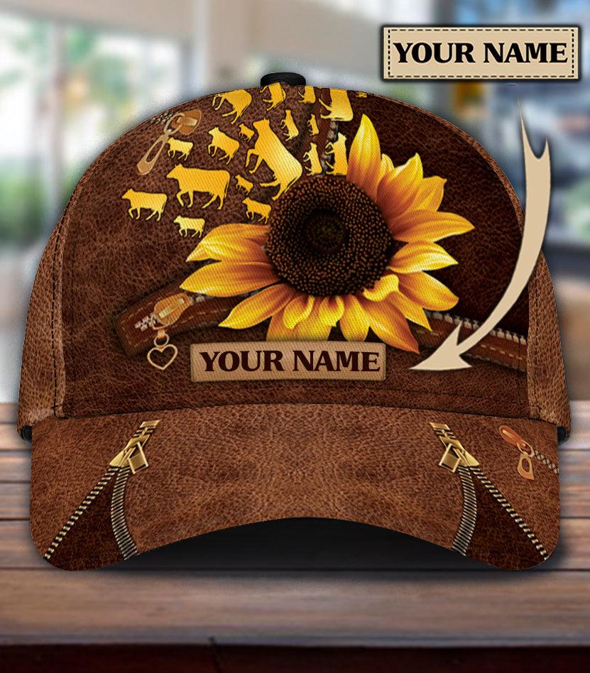 Personalized Cow Classic Cap, Personalized Gift for Farmers, Cow Lovers, Chicken Lovers Trucker Hats Custom Hats Gifts For Men & Women