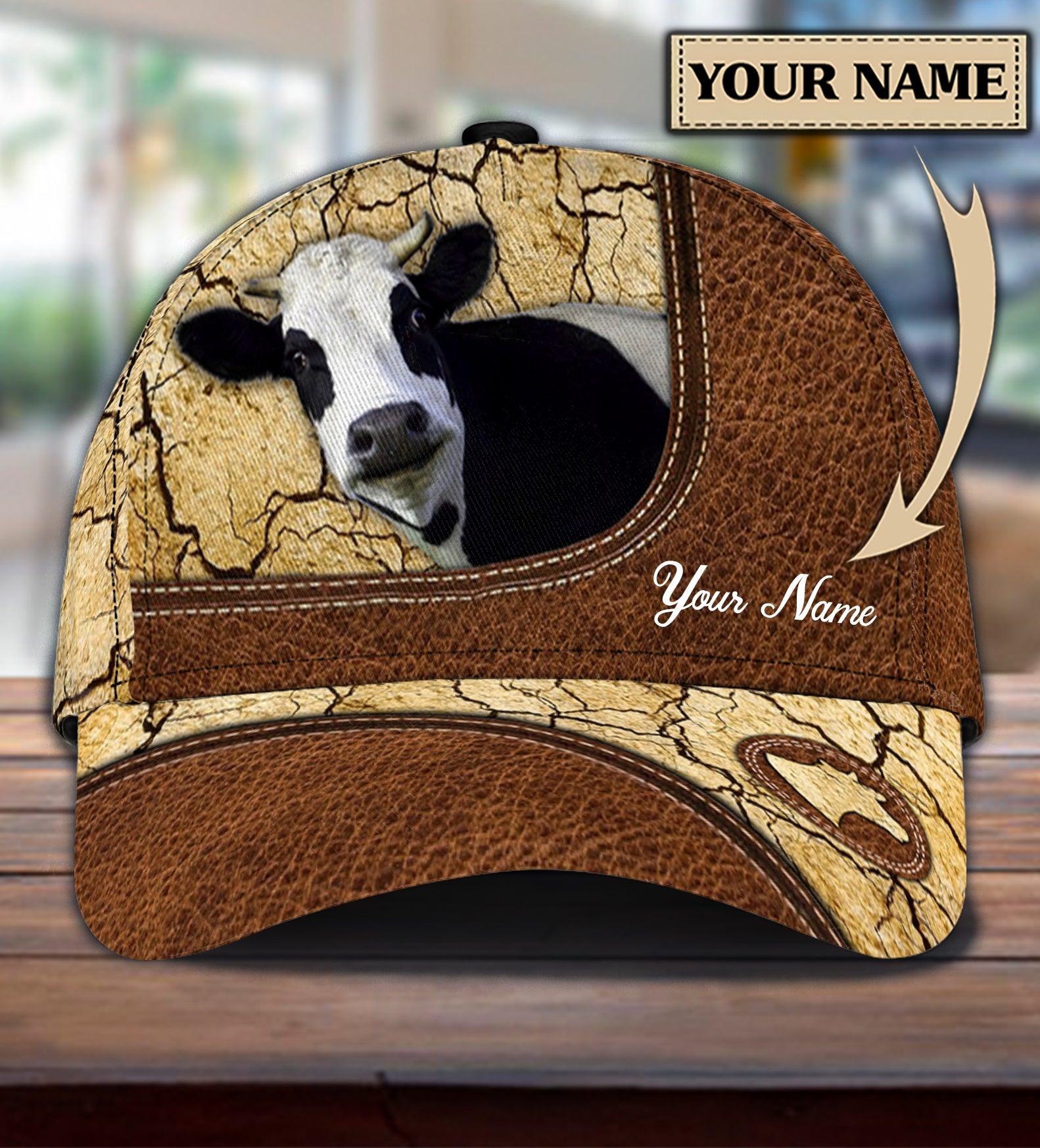 Personalized Cow Classic Cap, Personalized Gift for Farmers, Cow Lovers, Chicken Lovers Trucker Hats Custom Hats Gifts For Men & Women