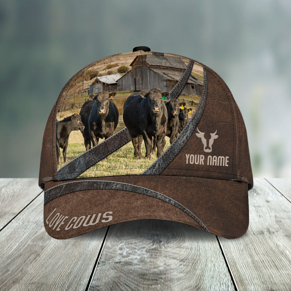 Personalized Cow Classic Cap, Personalized Gift for Farmers, Cow Lovers, Chicken Lovers Trucker Hats Custom Hats Gifts For Men & Women