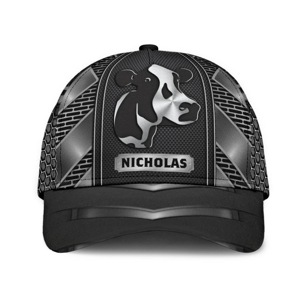 Personalized Cow Classic Cap, Personalized Gift for Farmers, Cow Lovers, Chicken Lovers Trucker Hats Custom Hats Gifts For Men & Women